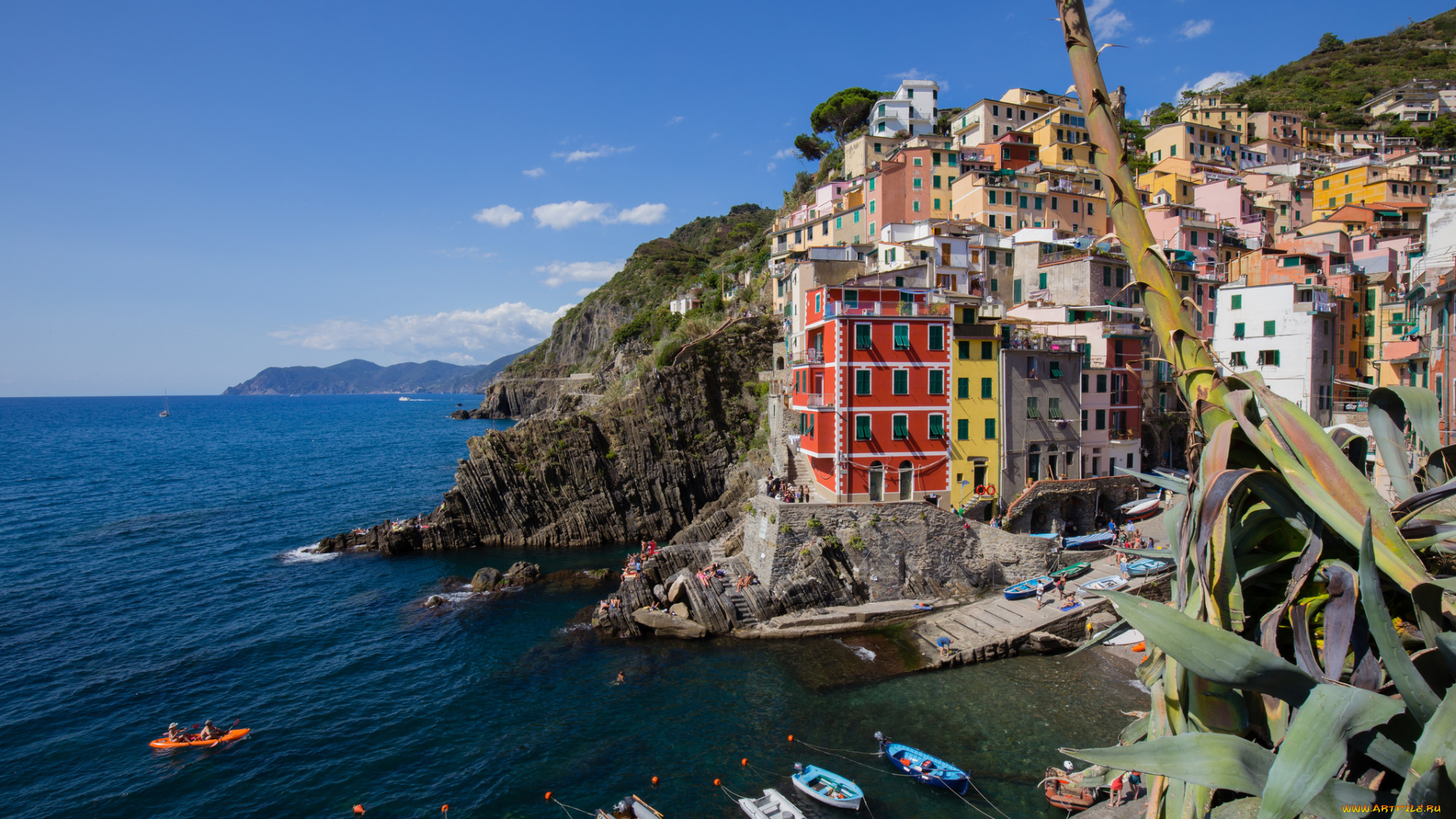 riomaggiore, , cinque, terre, , italy, города, -, пейзажи, море, горы, поселок