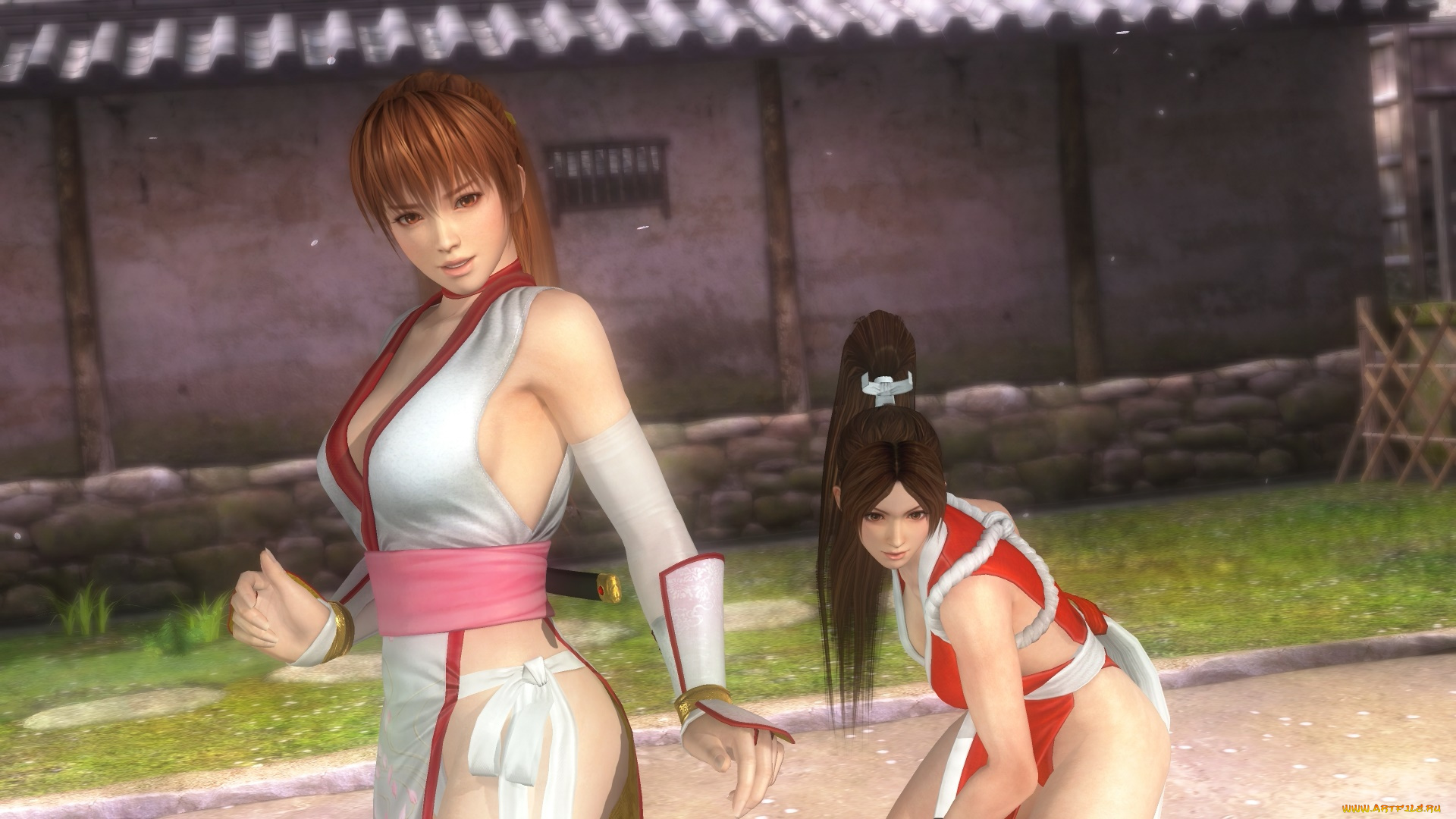 3д, графика, аниме, , anime, поза, взгляд, девушки, фон