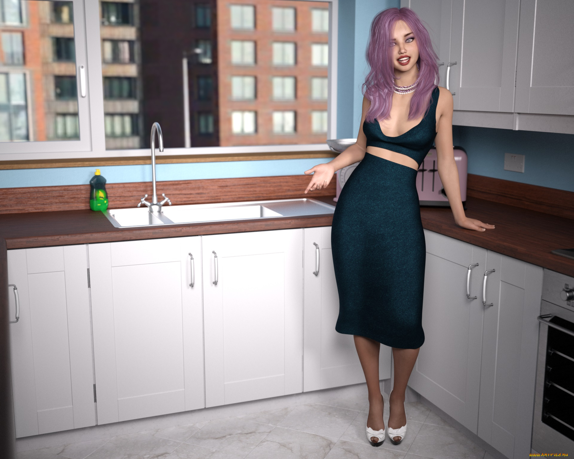 3д, графика, люди, , people, девушка, фон, взгляд