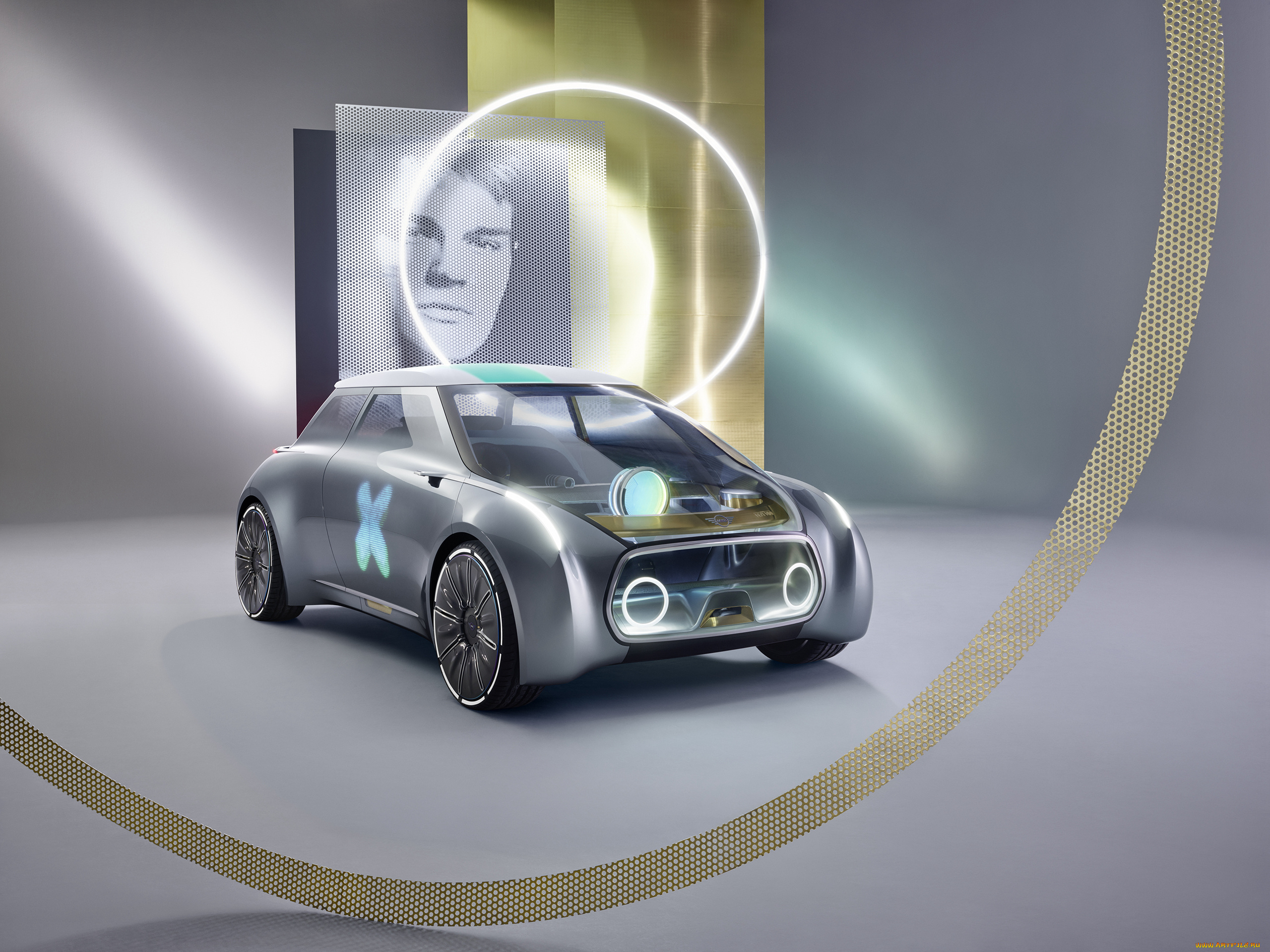 mini, vision, next, 100, concept, 2016, автомобили, выставки, и, уличные, фото, 100, next, vision, mini, concept, 2016