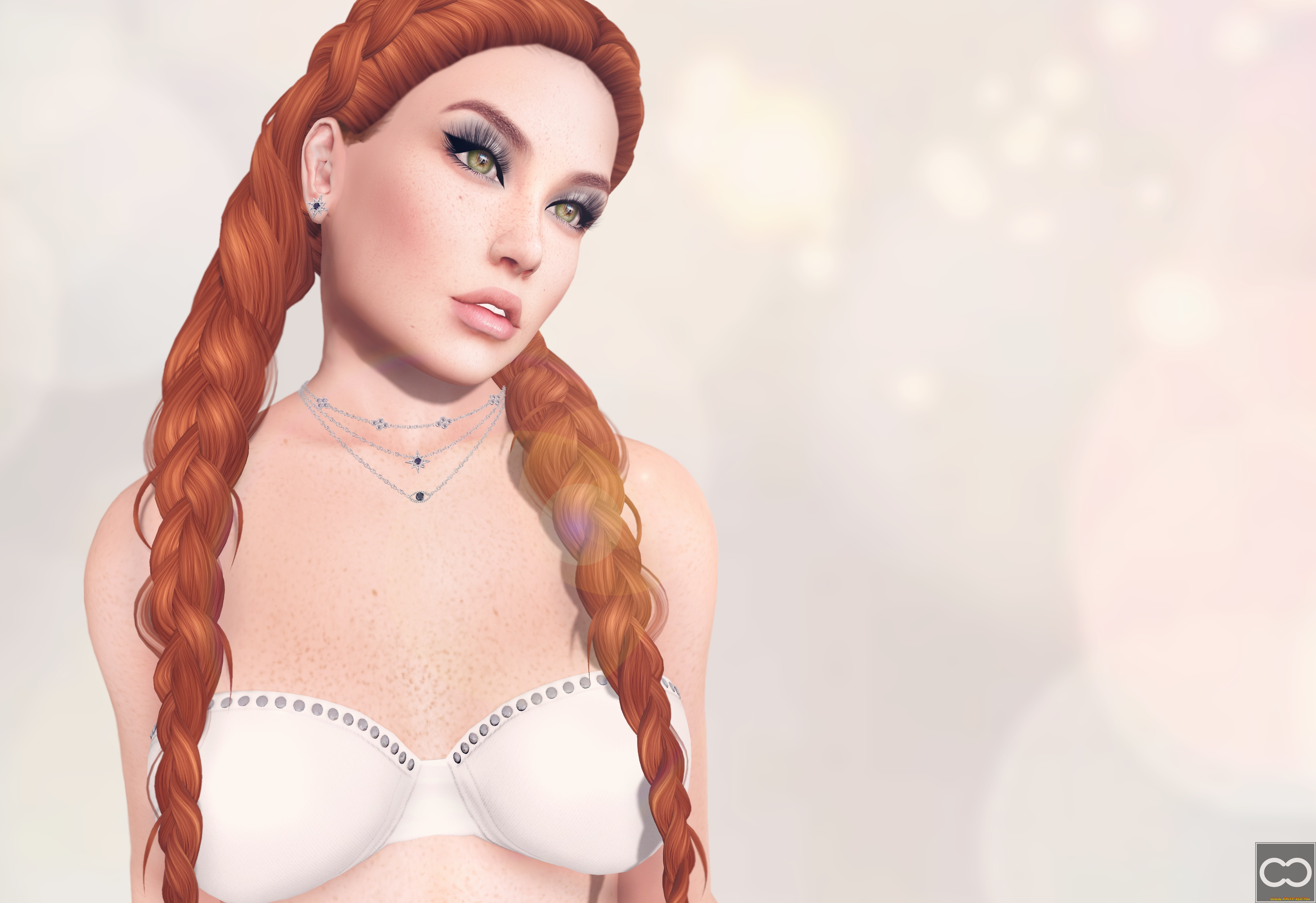 3д, графика, люди, , people, фон, взгляд, девушка