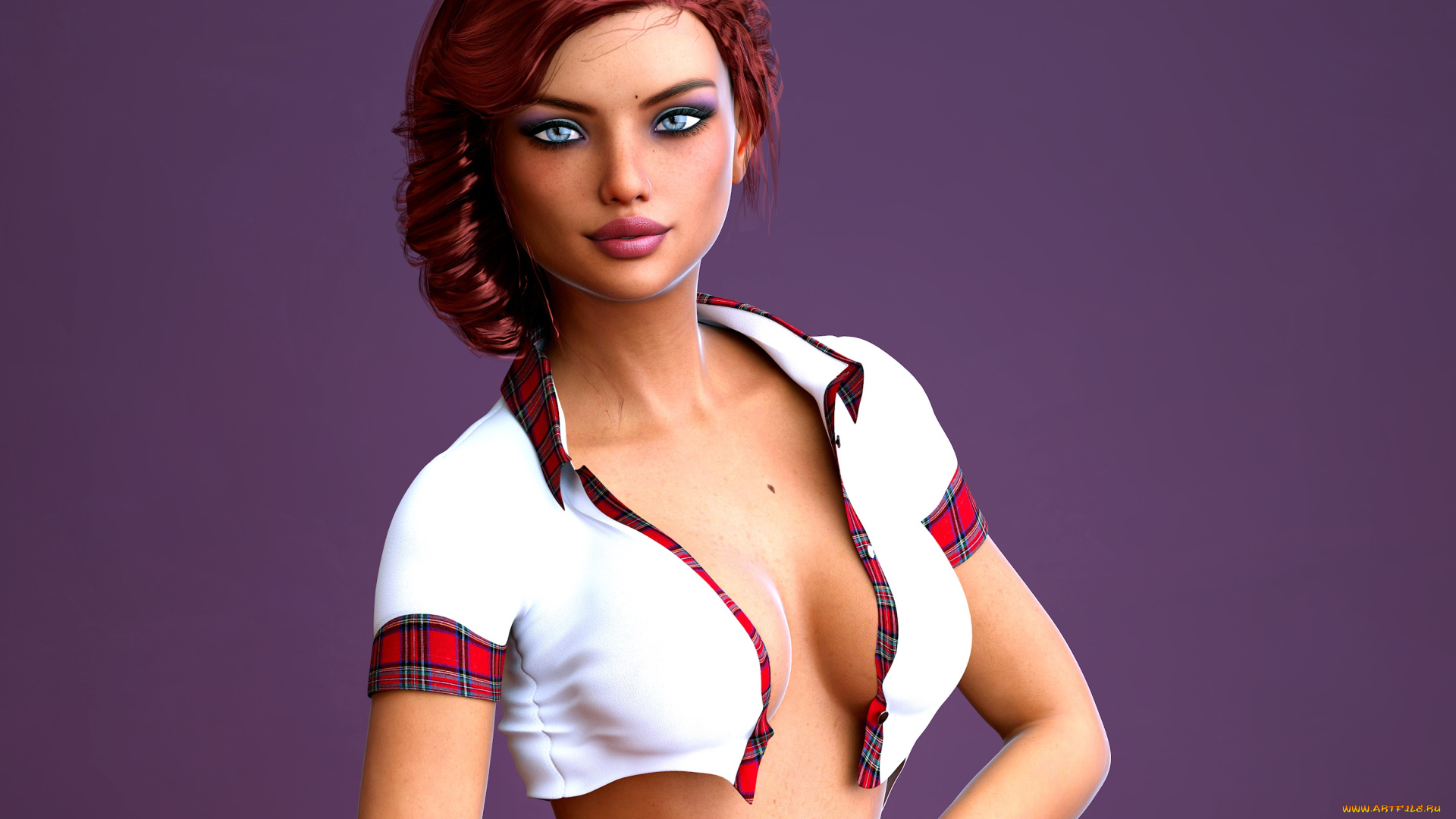 3д, графика, люди, , people, фон, взгляд, девушка