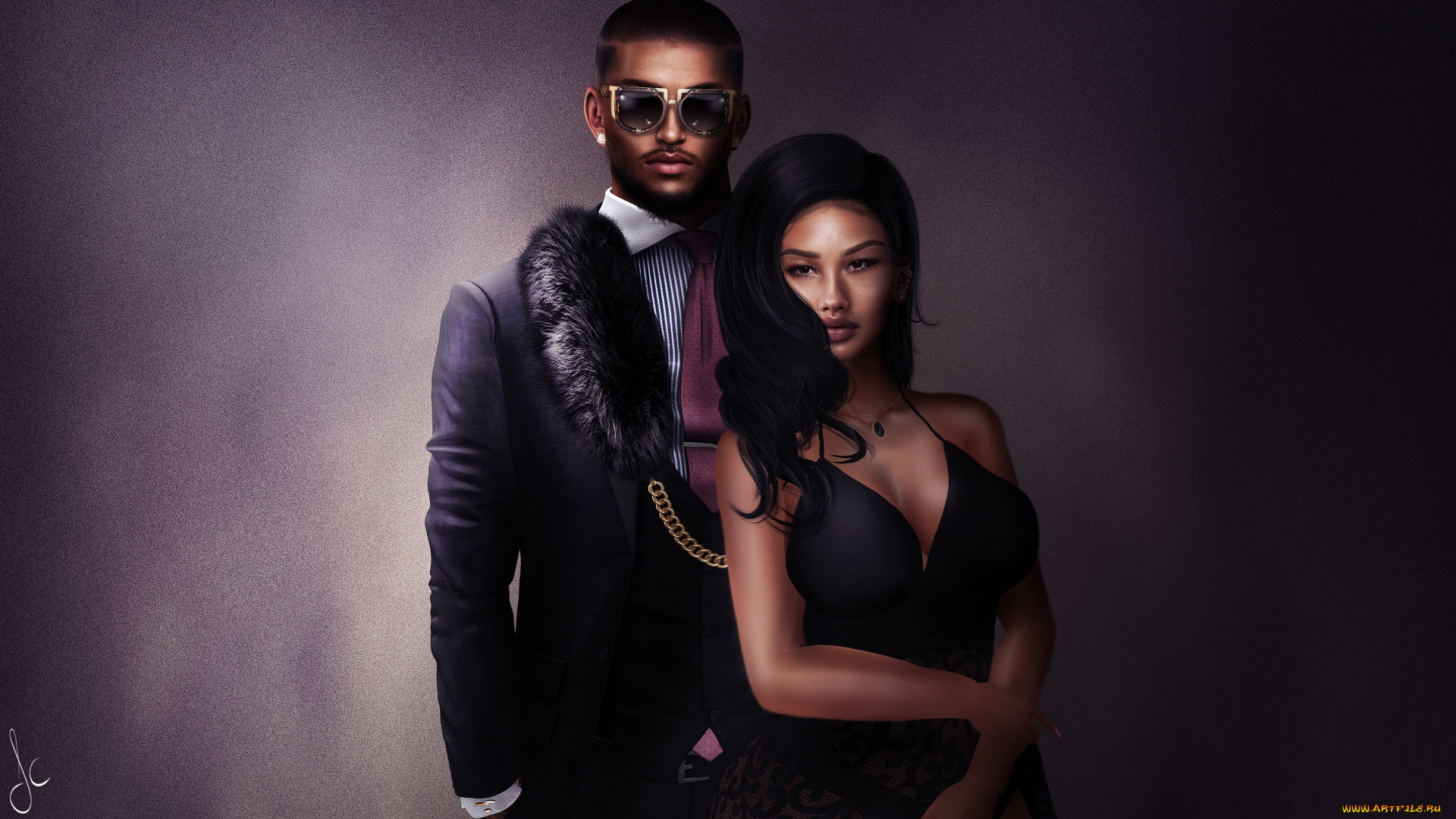 3д, графика, люди, , people, пара, фон, девушкa, парень