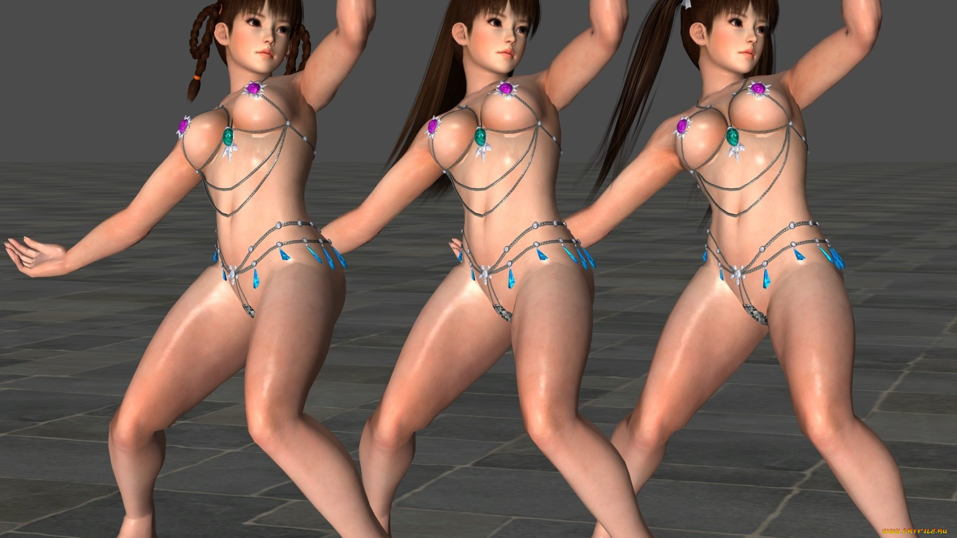 3д, графика, люди, , people, поза, фон, взгляд, девушки