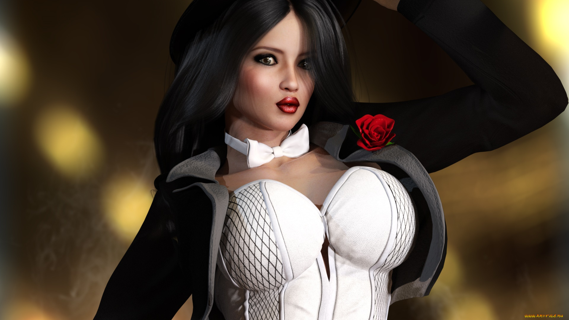 3д, графика, люди, , people, взгляд, девушка, фон