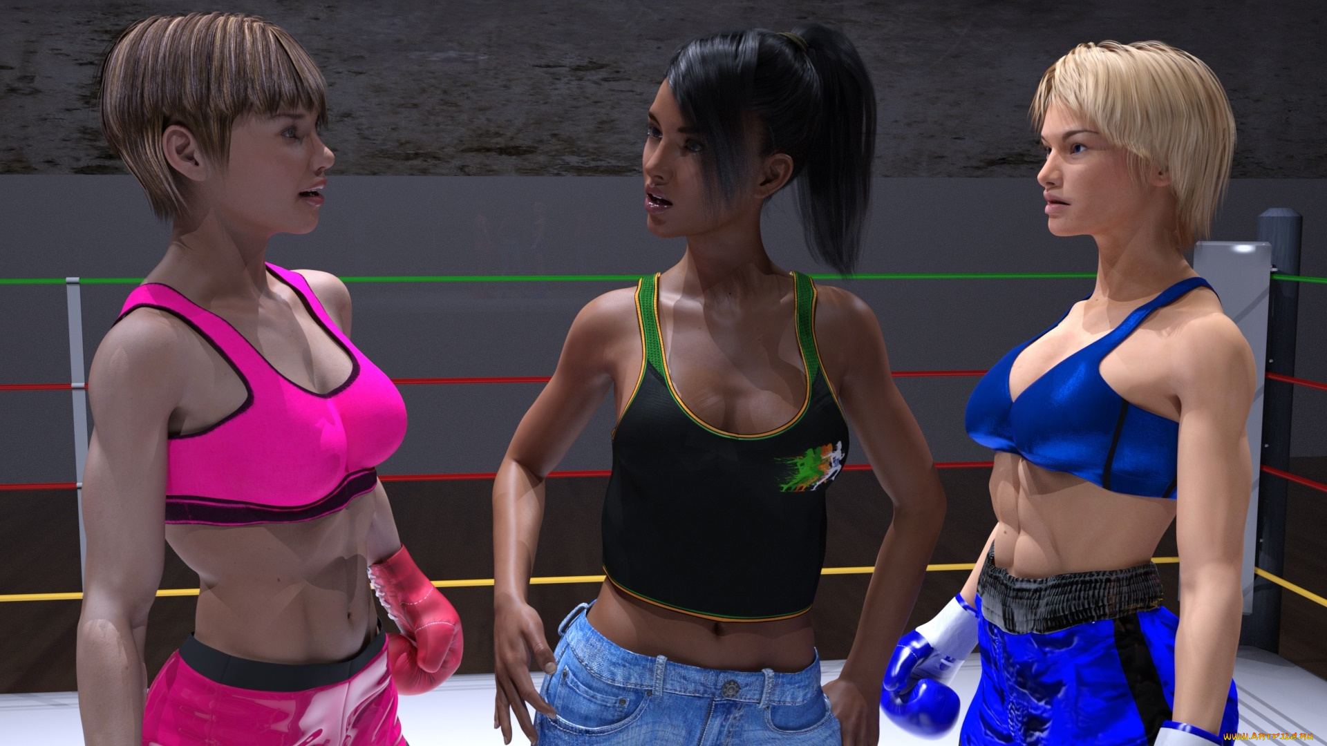 3д, графика, спорт, , sport, фон, взгляд, девушки