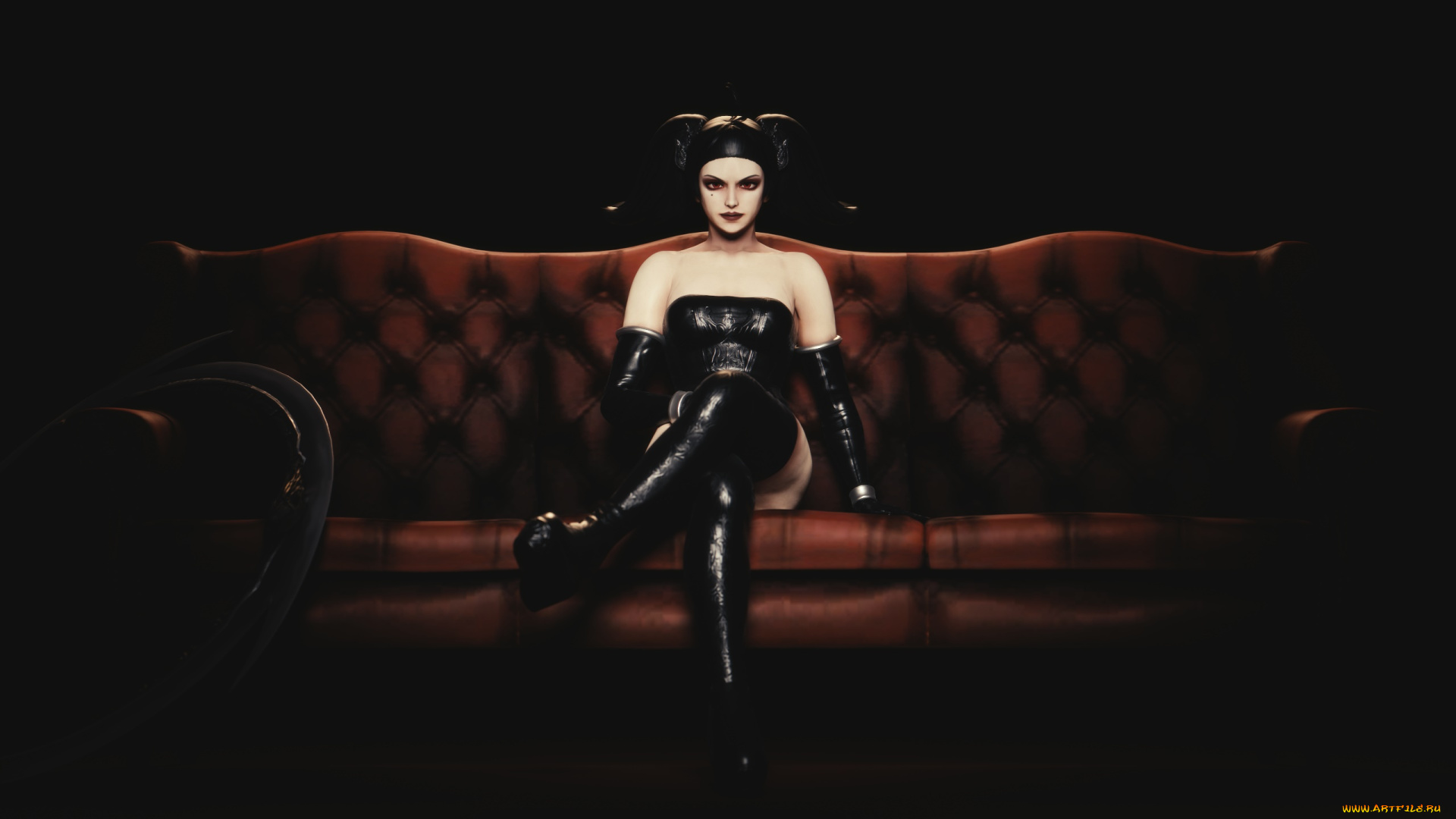 3д, графика, существа, , creatures, фон, взгляд, девушка