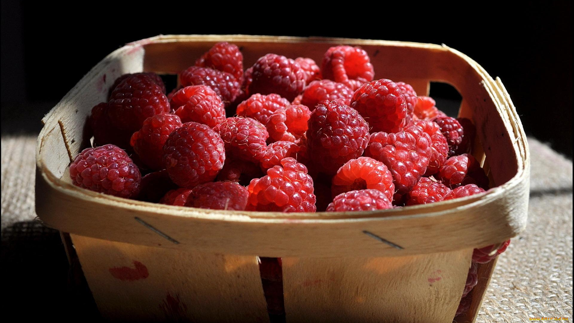 еда, малина, ягоды, корзинка