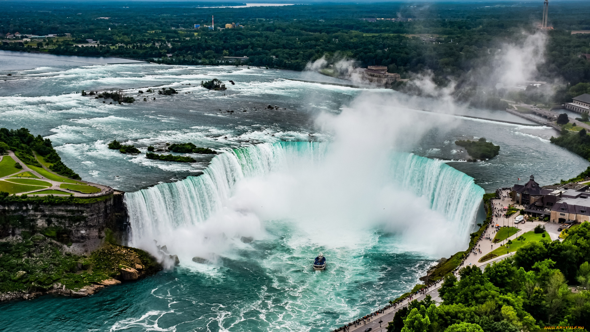 niagara, falls, природа, водопады, простор