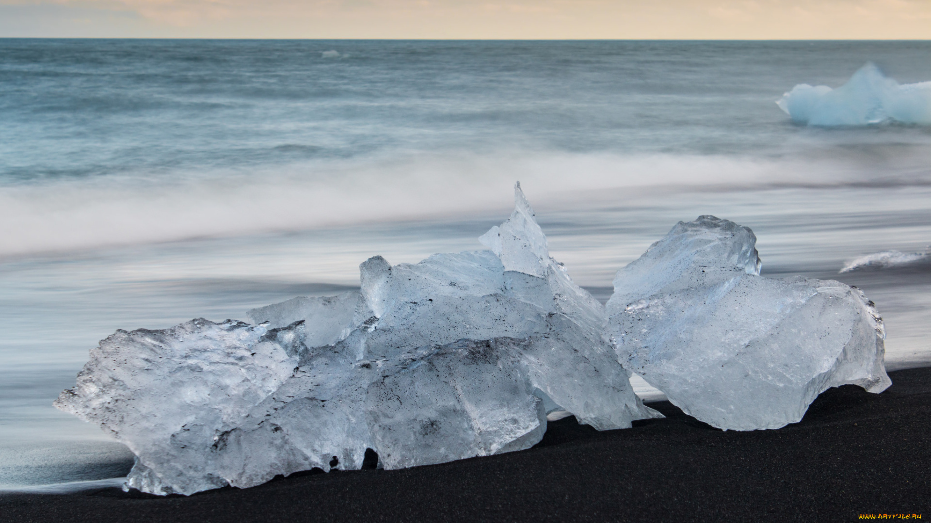 природа, айсберги, и, ледники, лёд