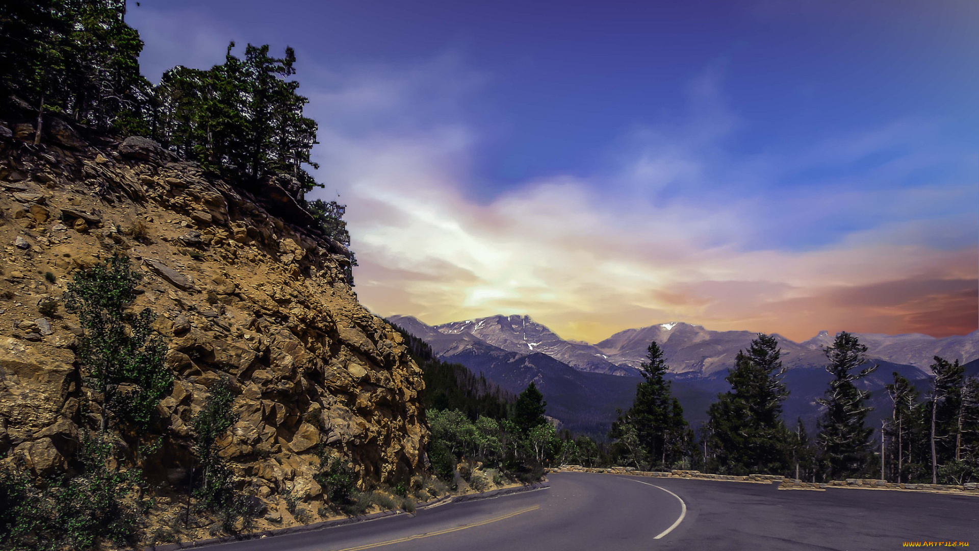 природа, дороги, простор