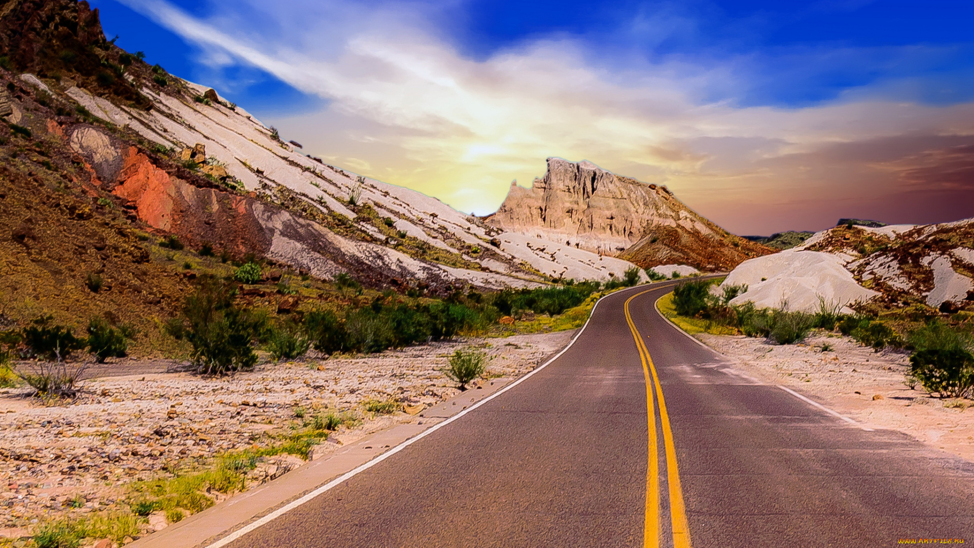 природа, дороги, простор