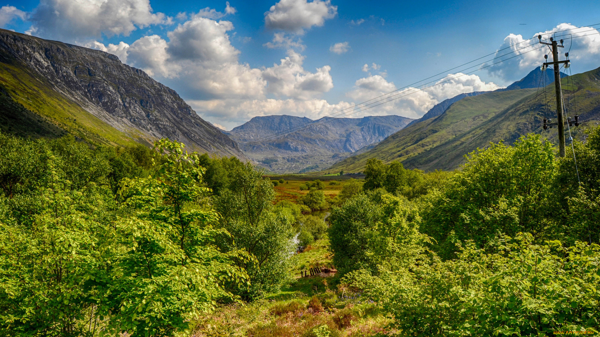 природа, горы, простор