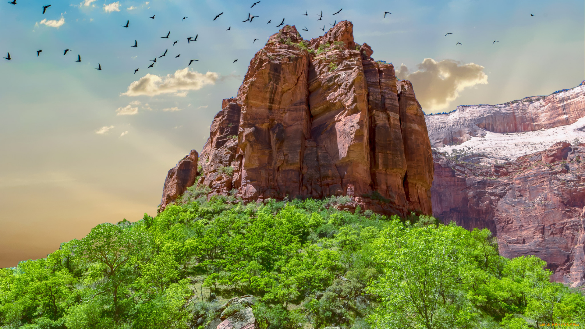 природа, горы, простор