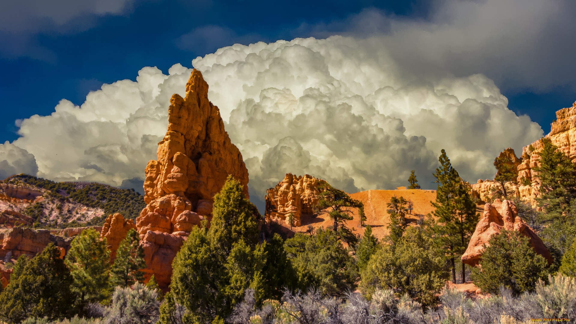 природа, горы, простор