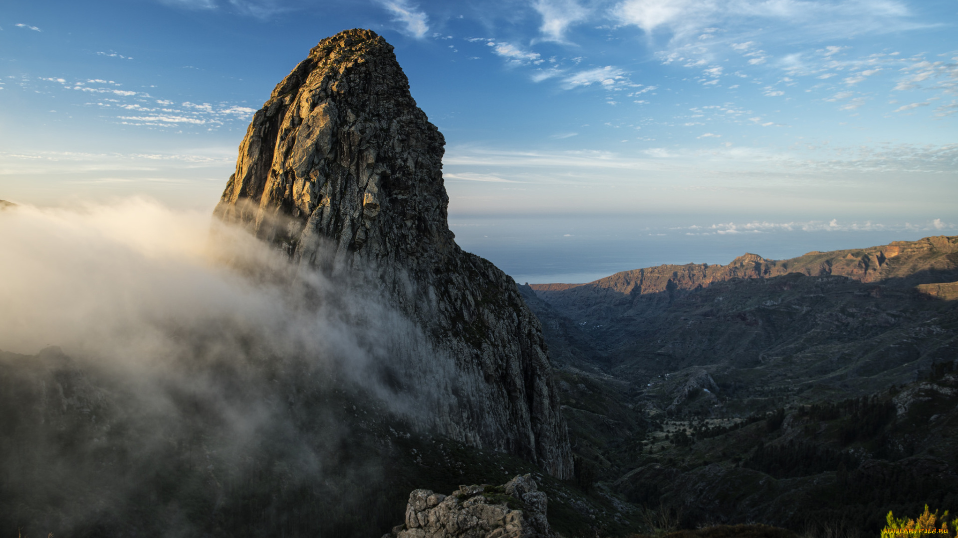 природа, горы, скала