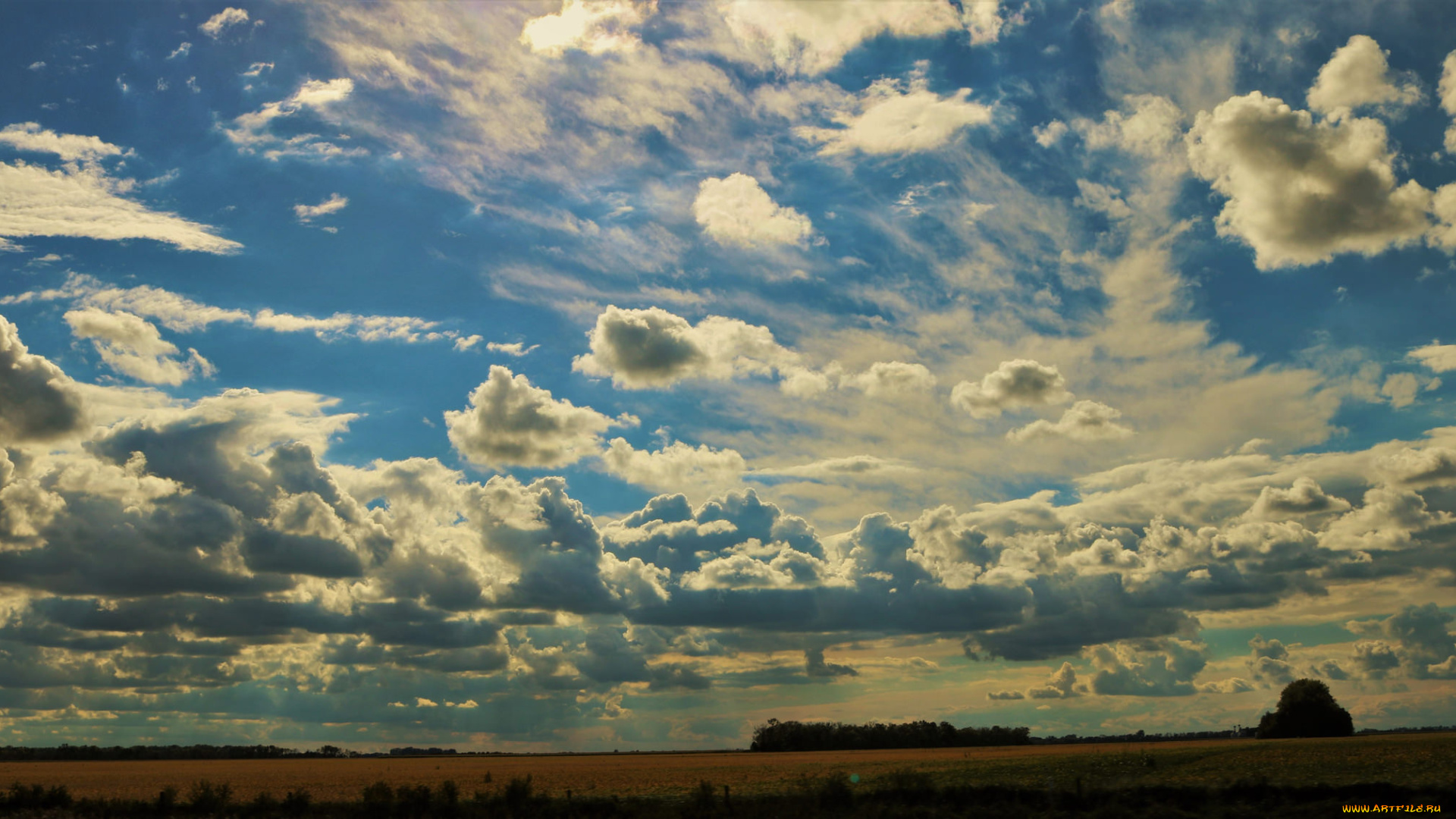 природа, облака