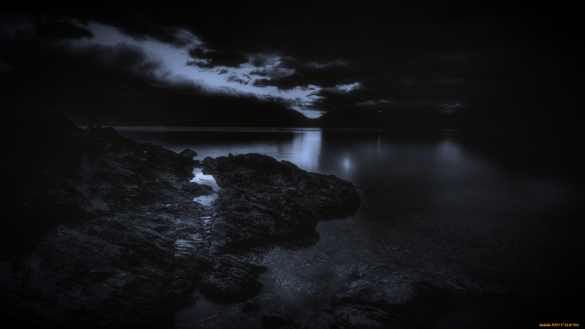 природа, побережье, камни, море