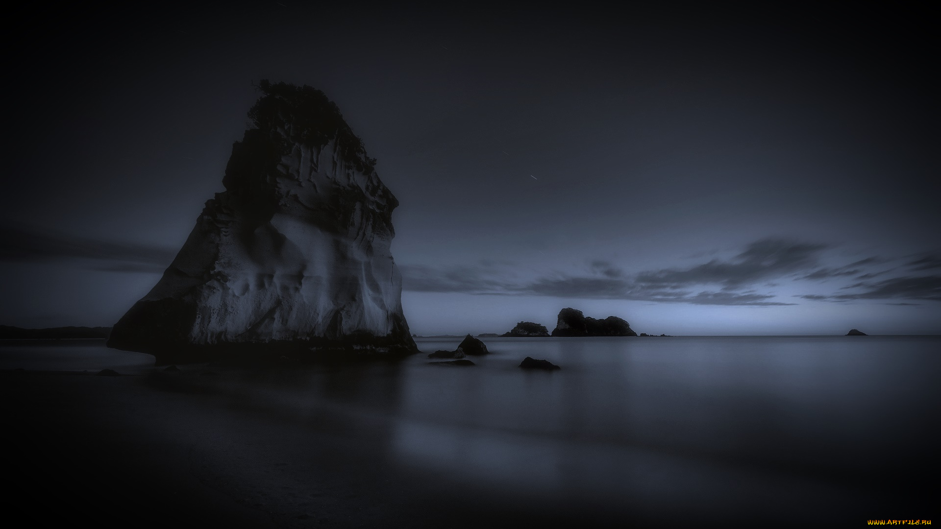 природа, побережье, камни, море