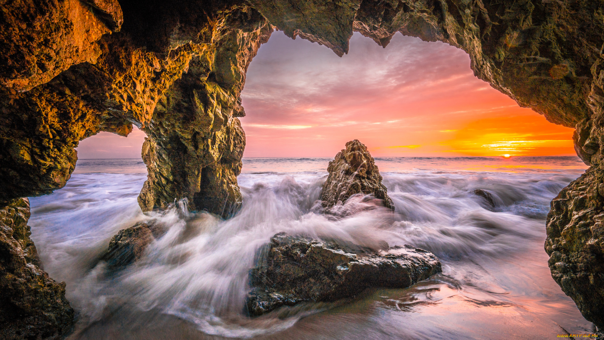 природа, побережье, простор