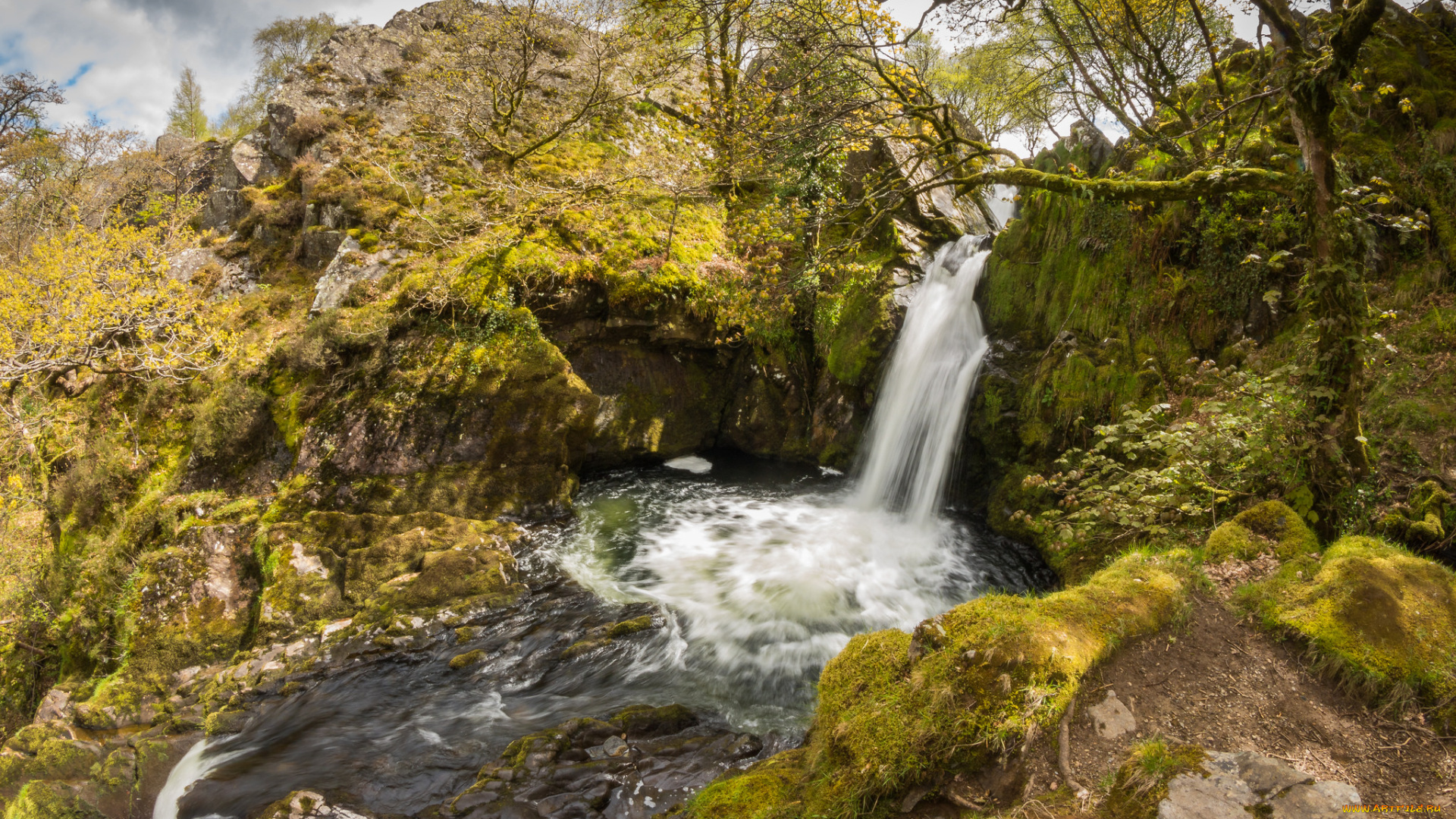 природа, водопады, простор