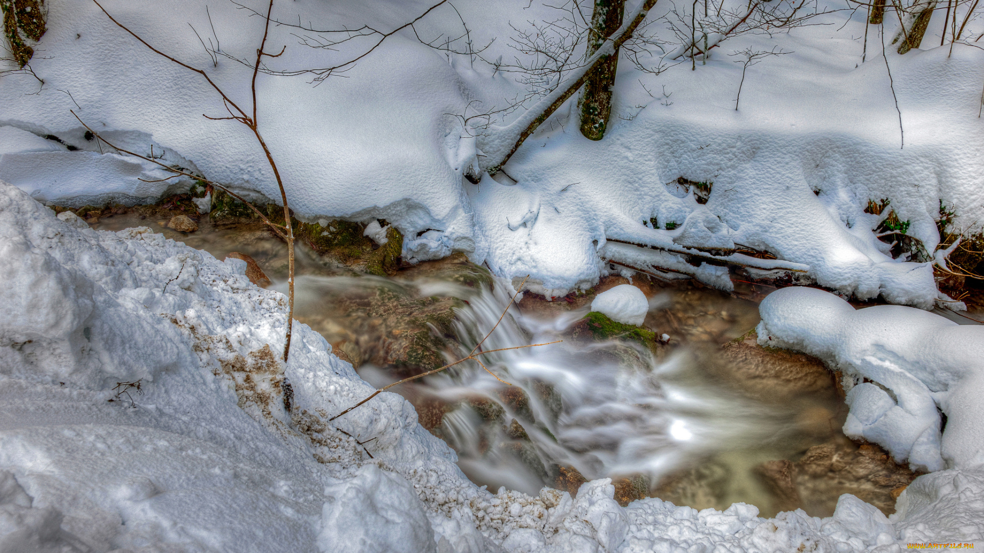 природа, зима, niagara, falls