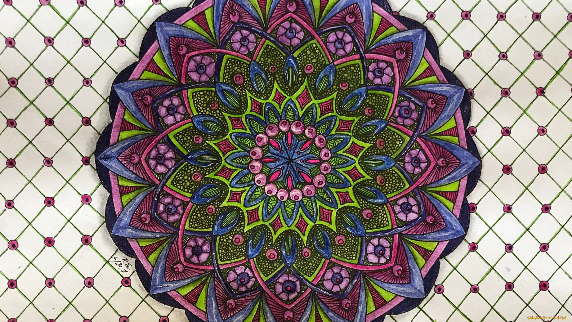 рисованное, абстракция, узор