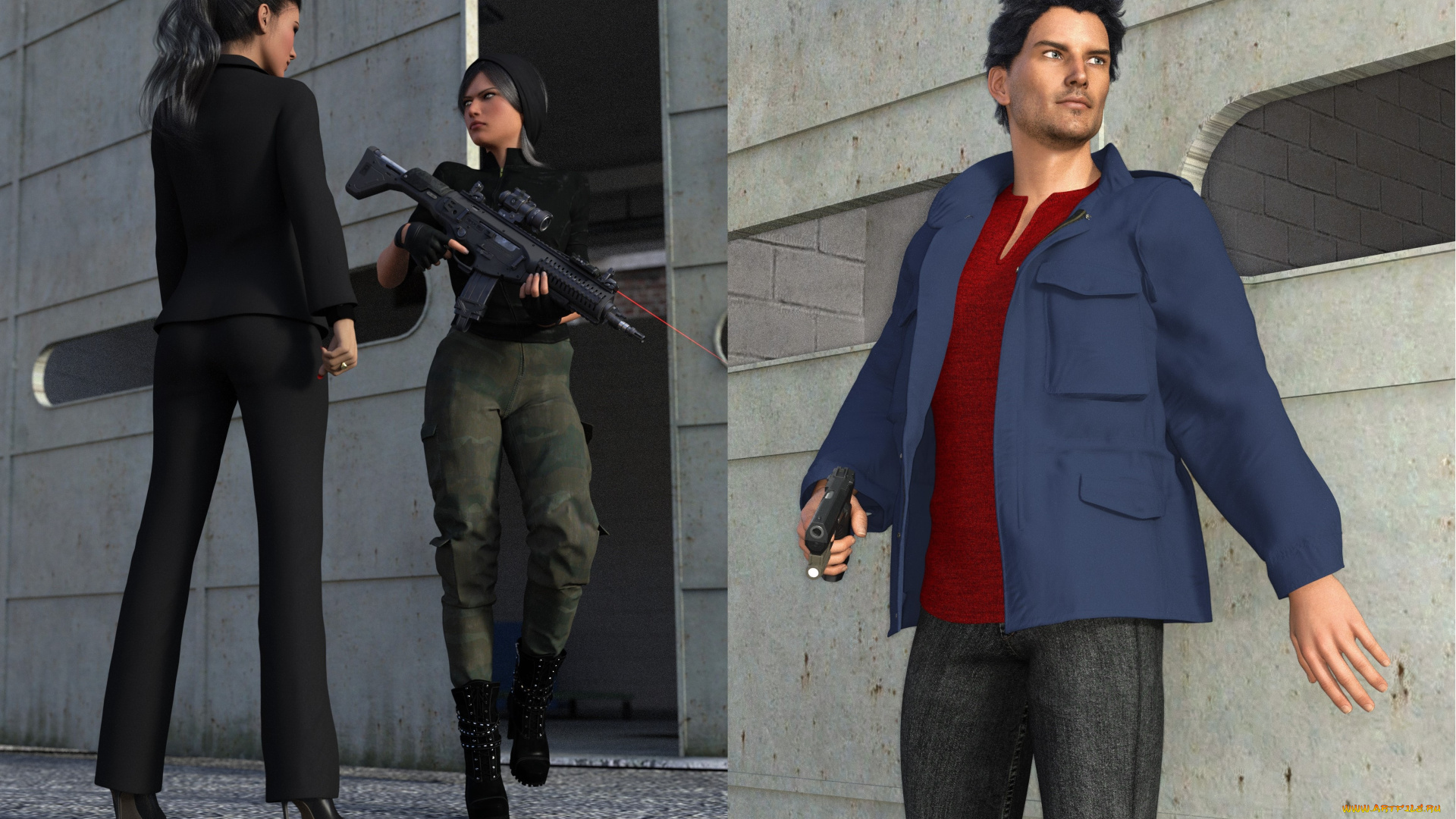 she, wolf, 3д, графика, фантазия, , fantasy, персонажи