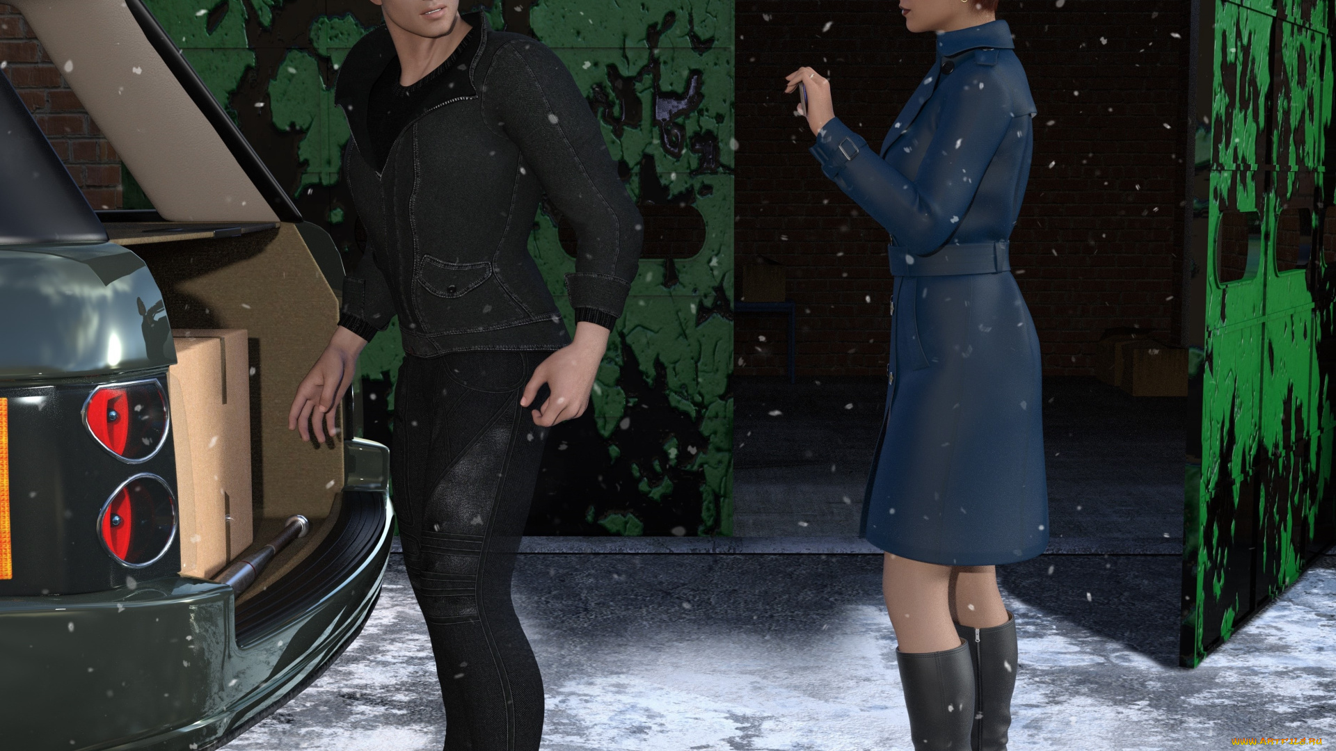 she, wolf, 3д, графика, фантазия, , fantasy, персонажи