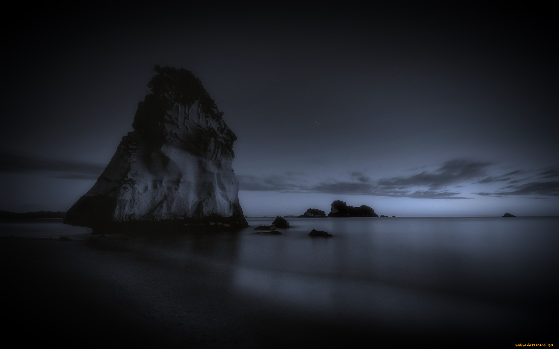 природа, побережье, камни, море