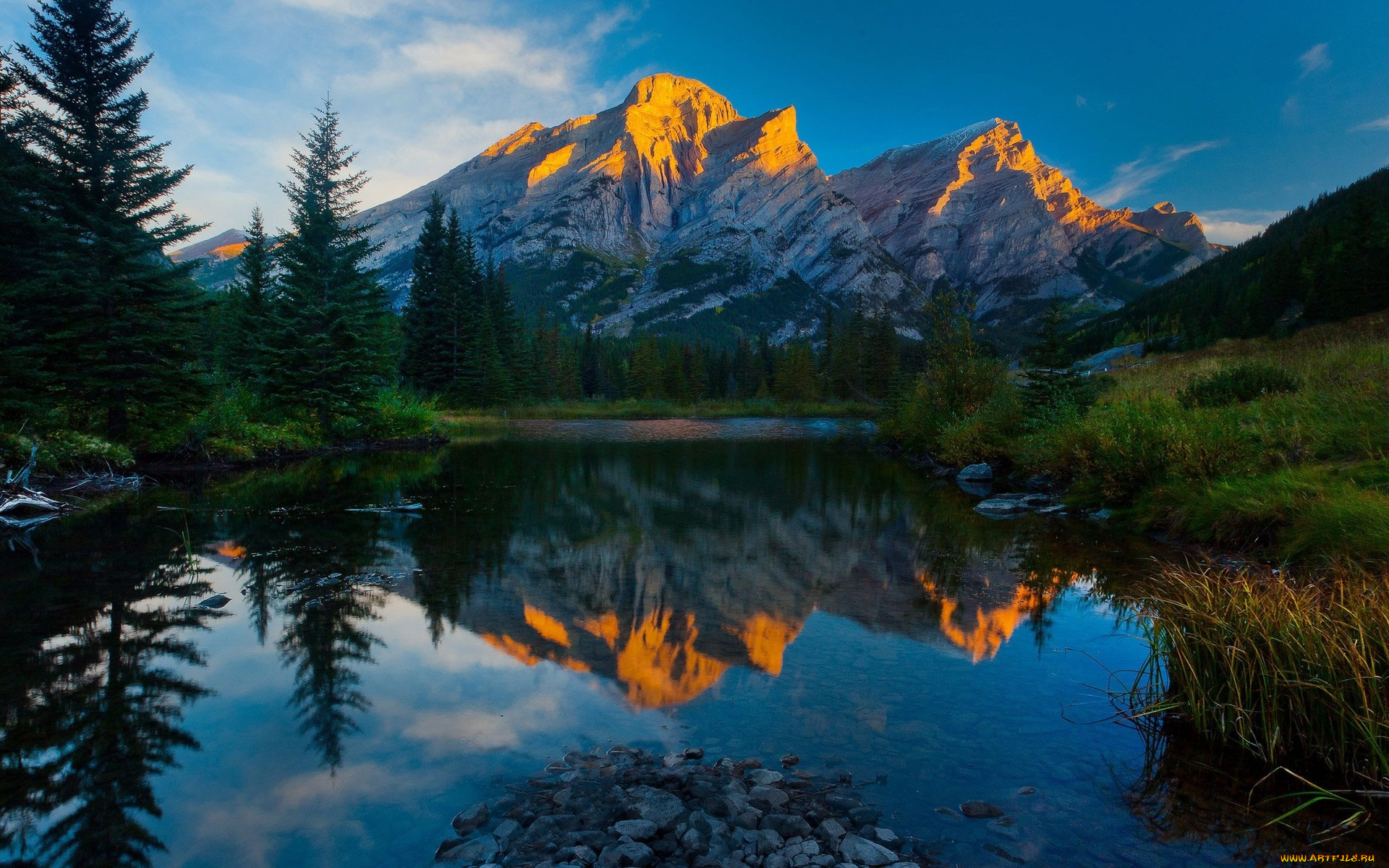 природа, реки, озера, горы, озеро, небо