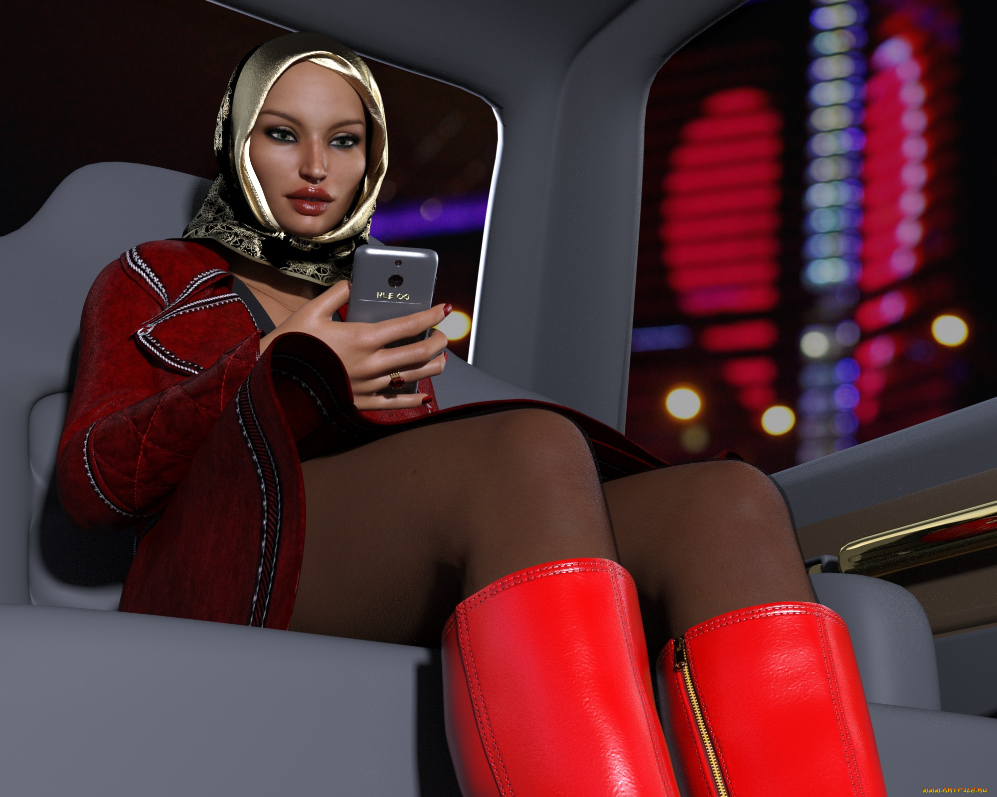 she, wolf, 3д, графика, фантазия, , fantasy, персонаж