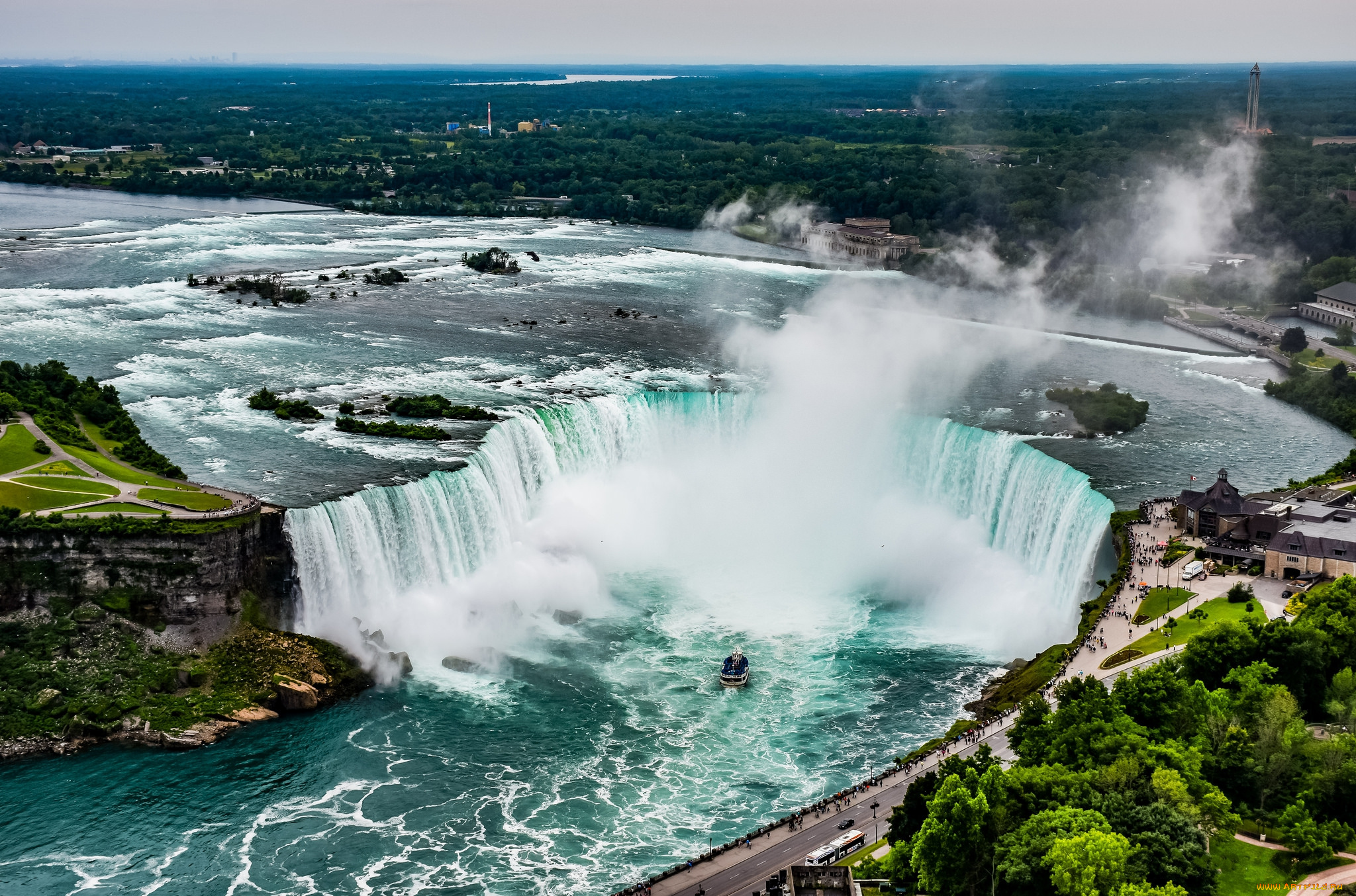 niagara, falls, природа, водопады, простор
