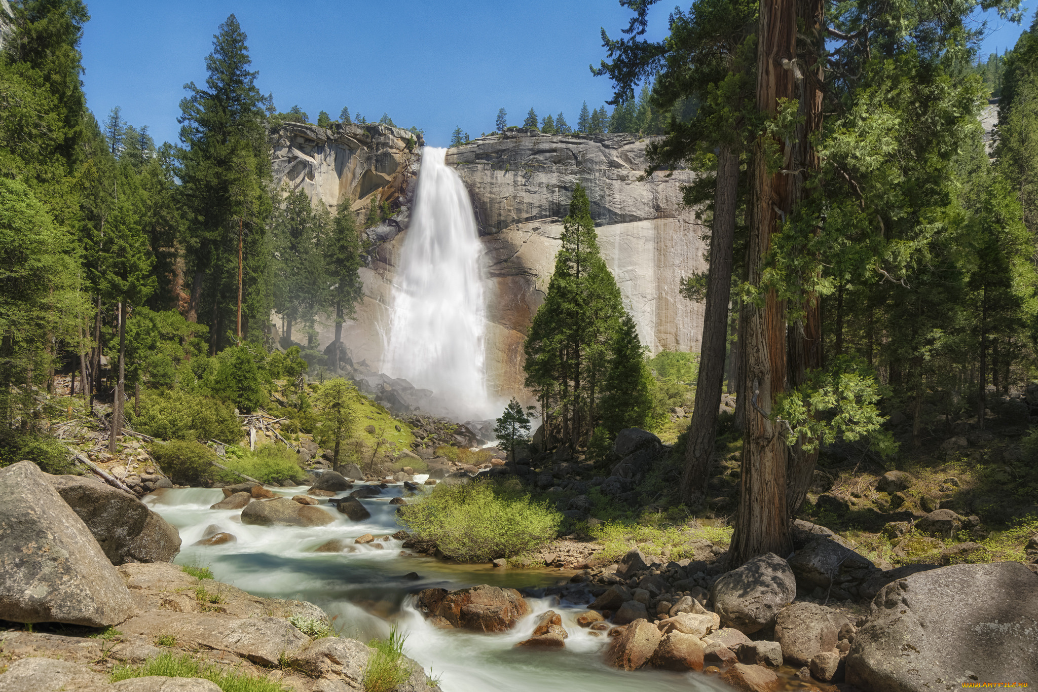 природа, водопады, простор