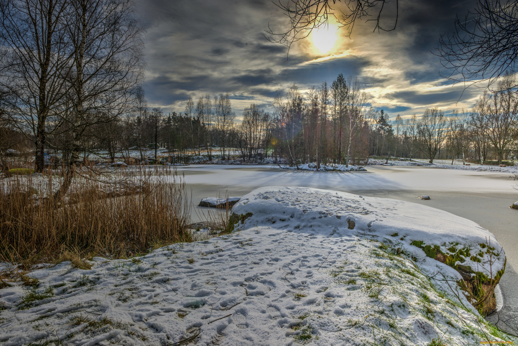 природа, зима, niagara, falls