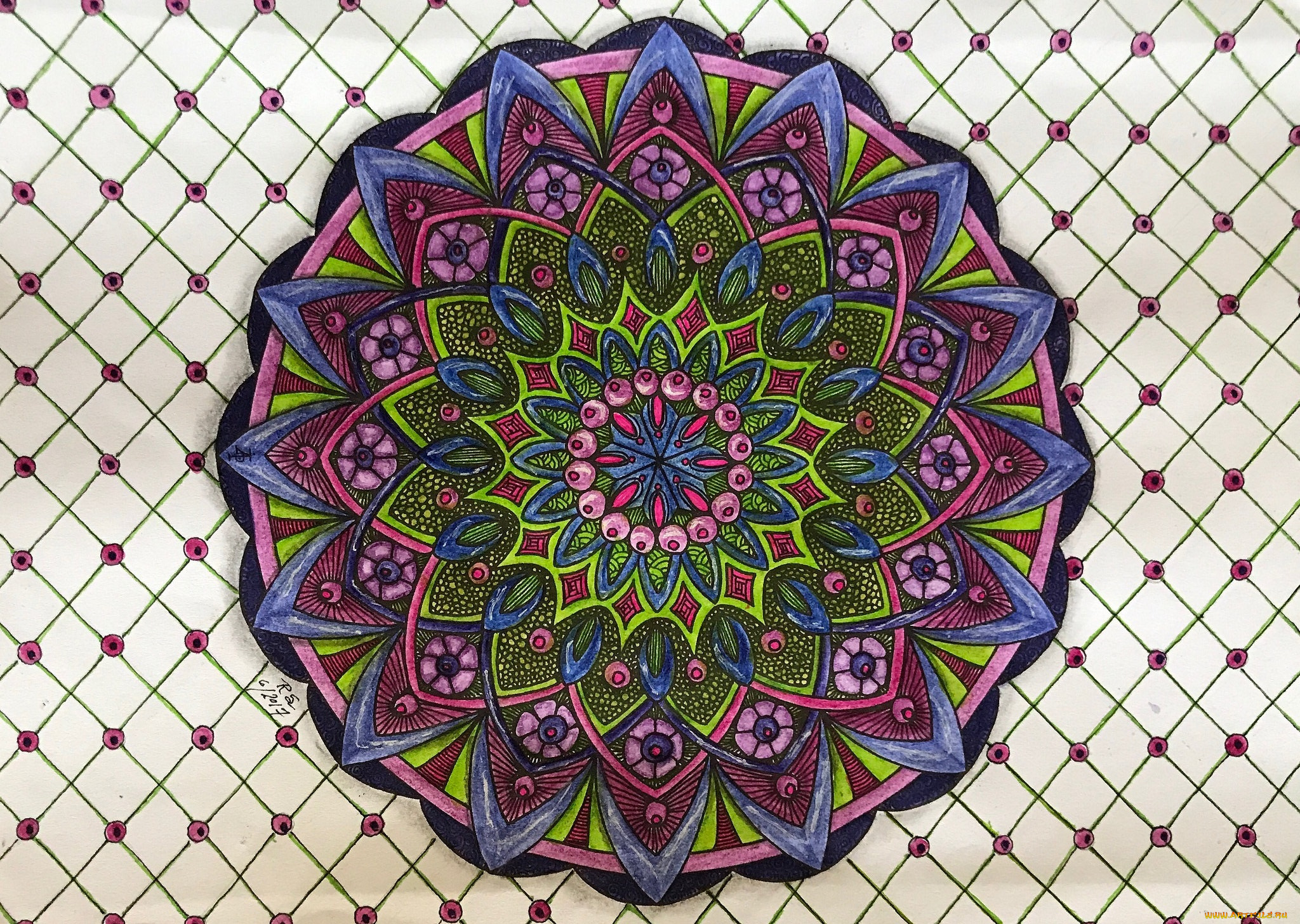 рисованное, абстракция, узор