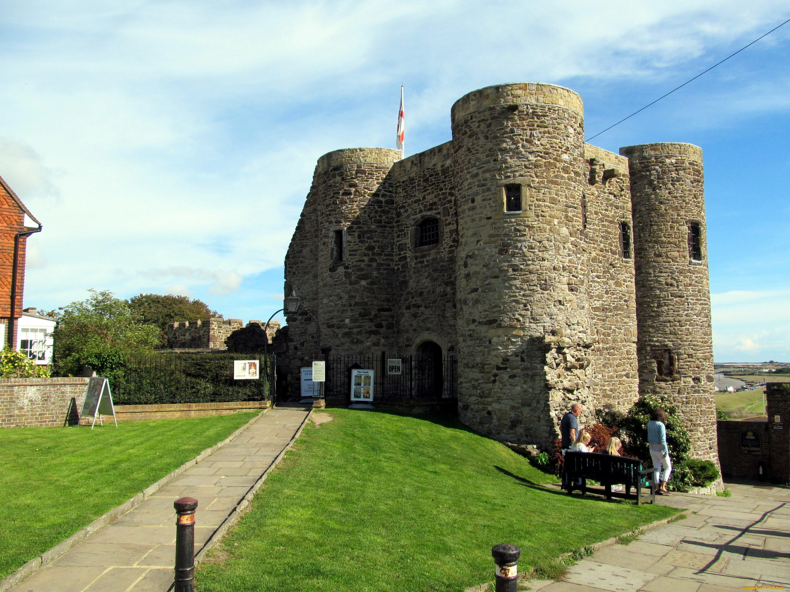 ypres, tower, castle, rye, sussex, uk, города, замки, англии, ypres, tower, castle