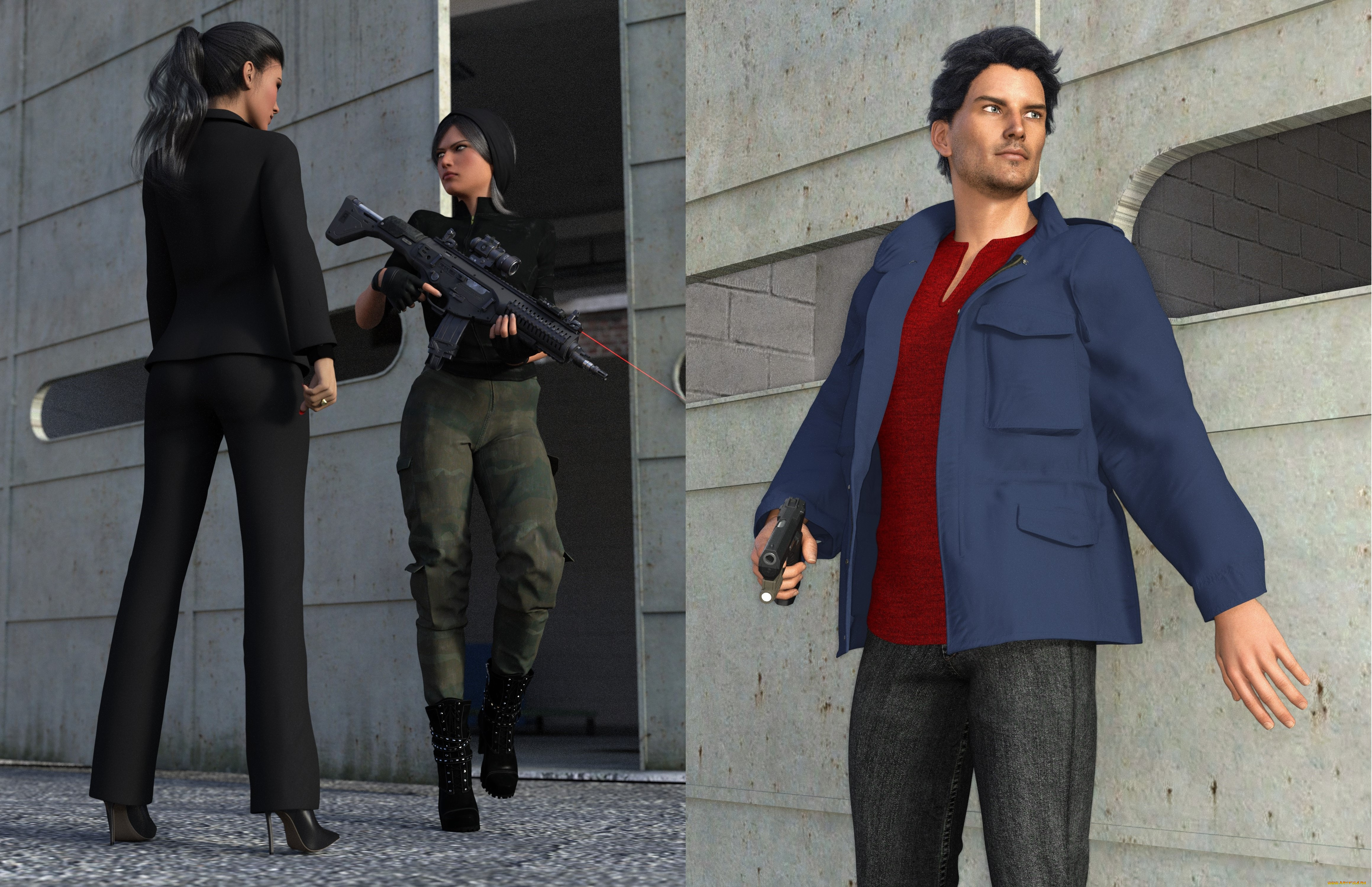 she, wolf, 3д, графика, фантазия, , fantasy, персонажи