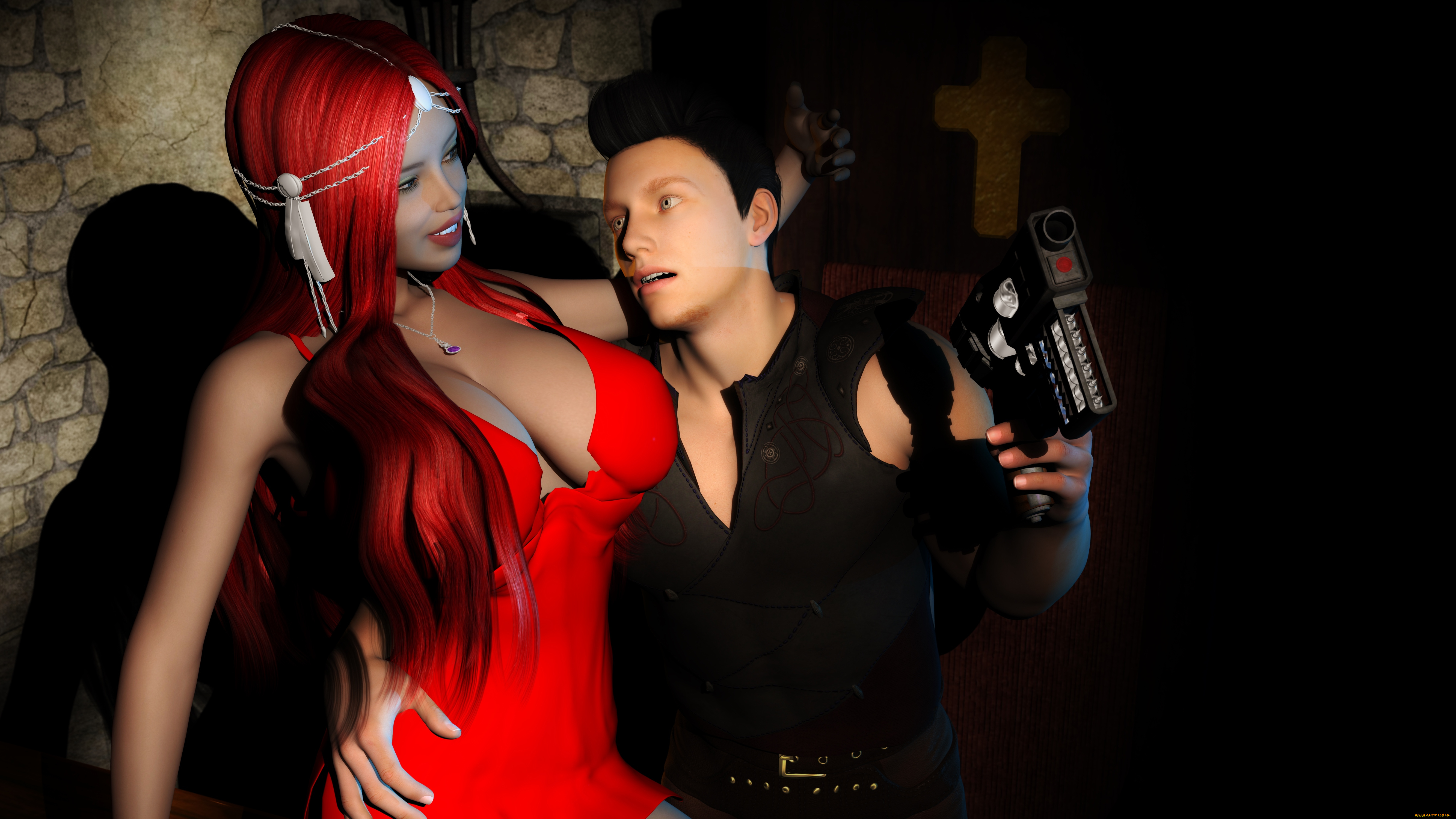 3д, графика, люди, , people, взгляд, девушка, фон