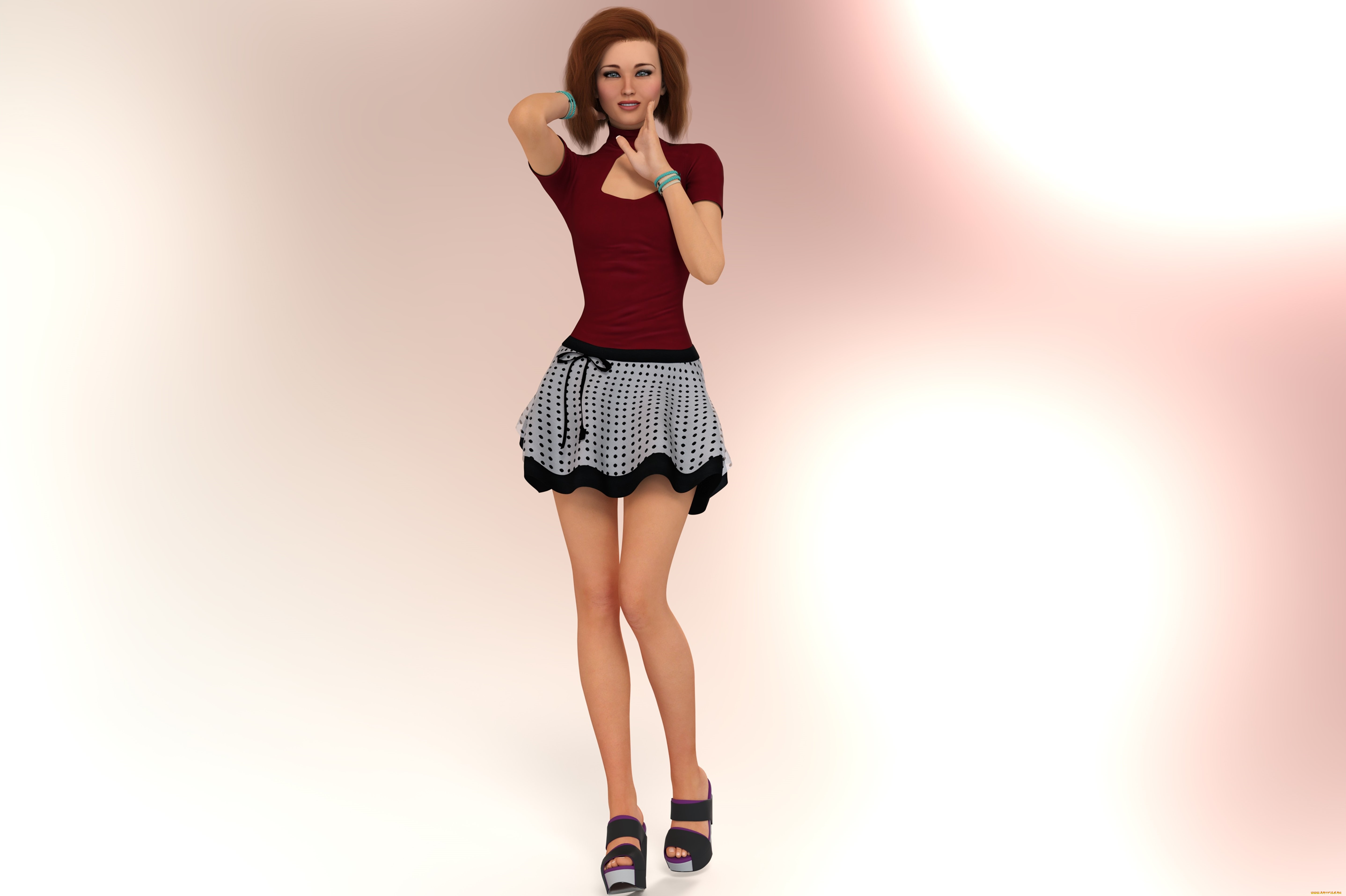 3д, графика, люди, , people, девушка, фон, взгляд