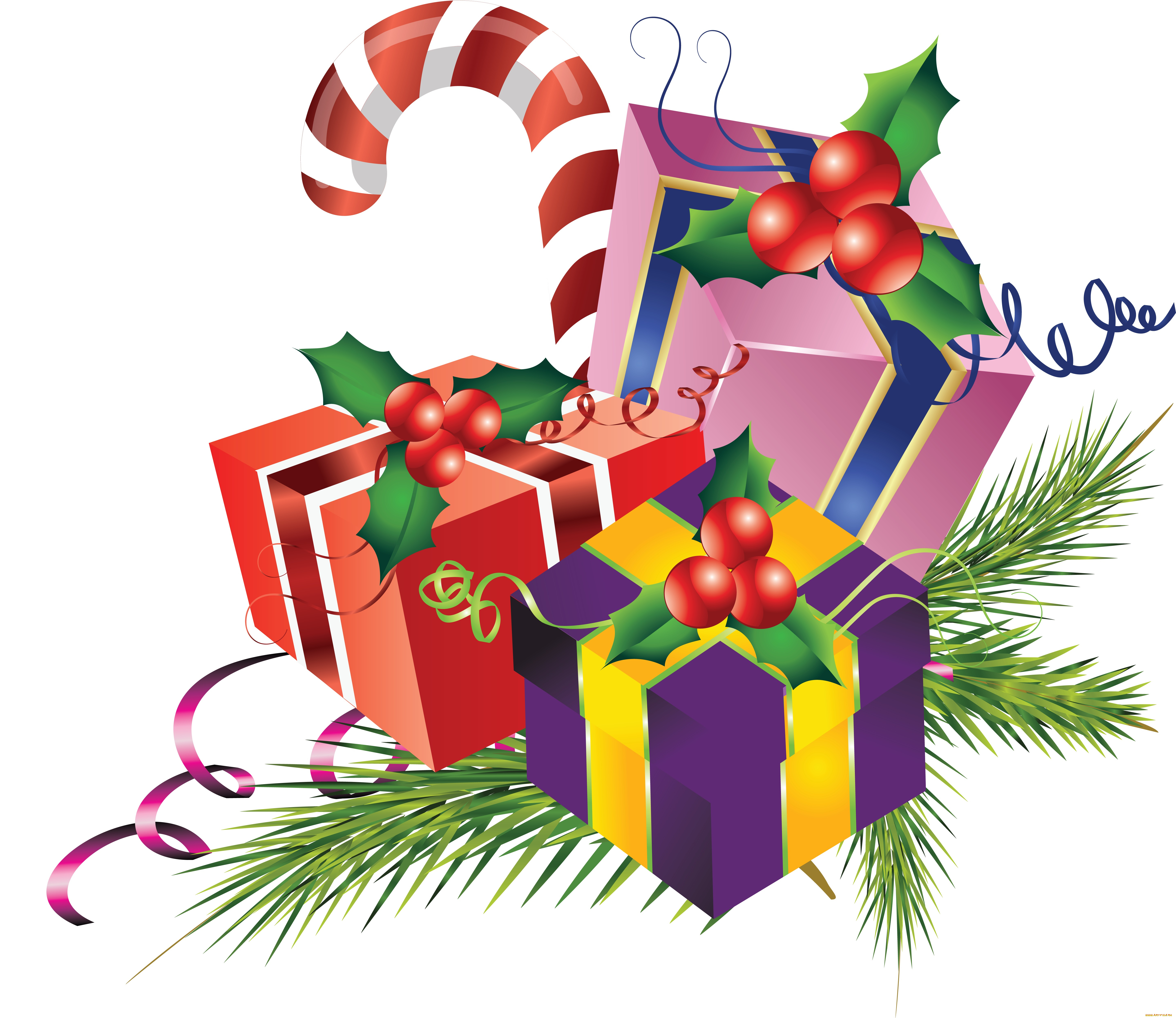 праздничные, векторная, графика, , новый, год, подарки