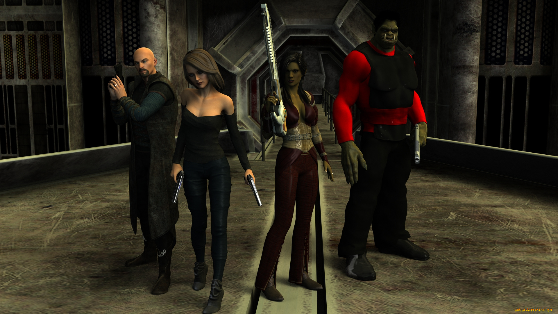 3д, графика, фантазия, , fantasy, фон, взгляд, девушка