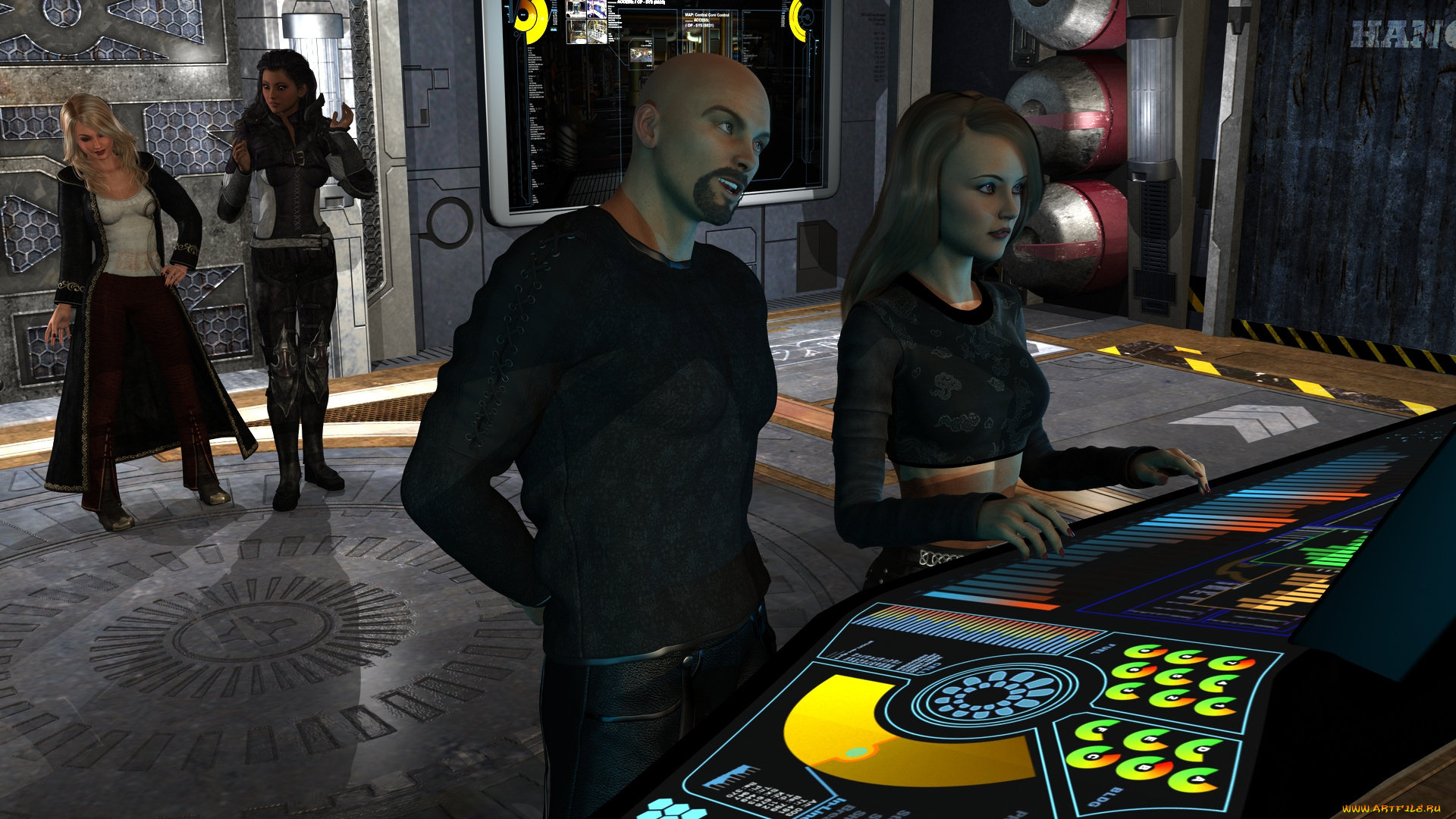 3д, графика, фантазия, , fantasy, взгляд, девушка, фон