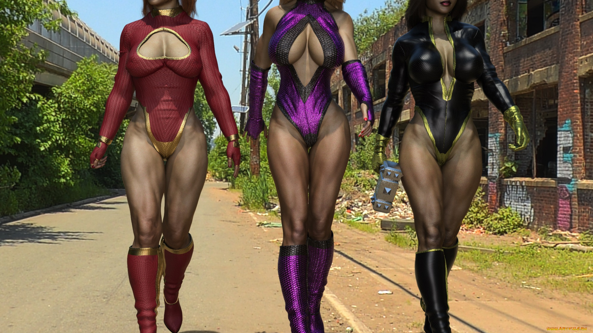 3д, графика, люди, , people, взгляд, девушки, фон