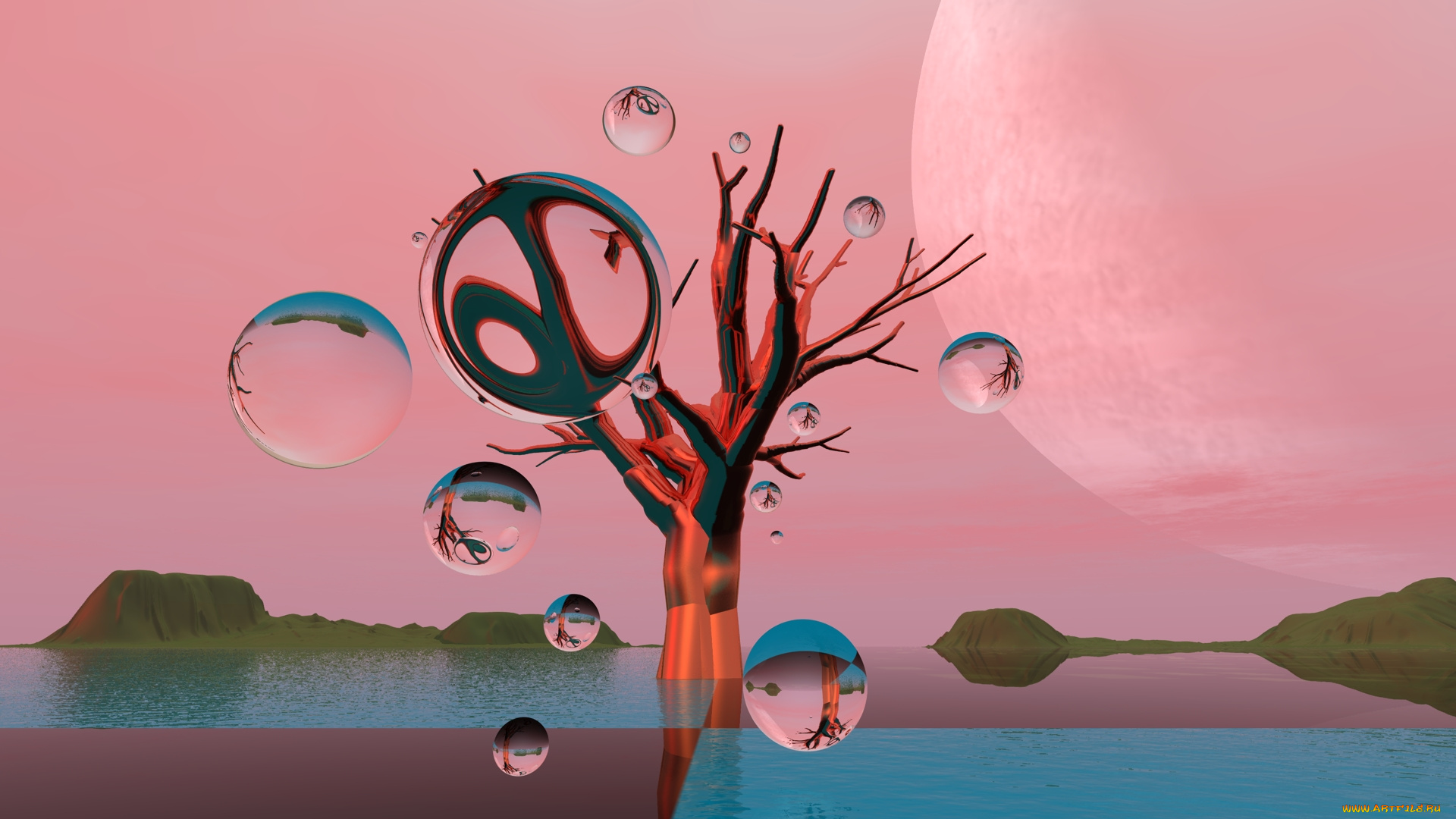 3д, графика, шары, , balls, фон, шары