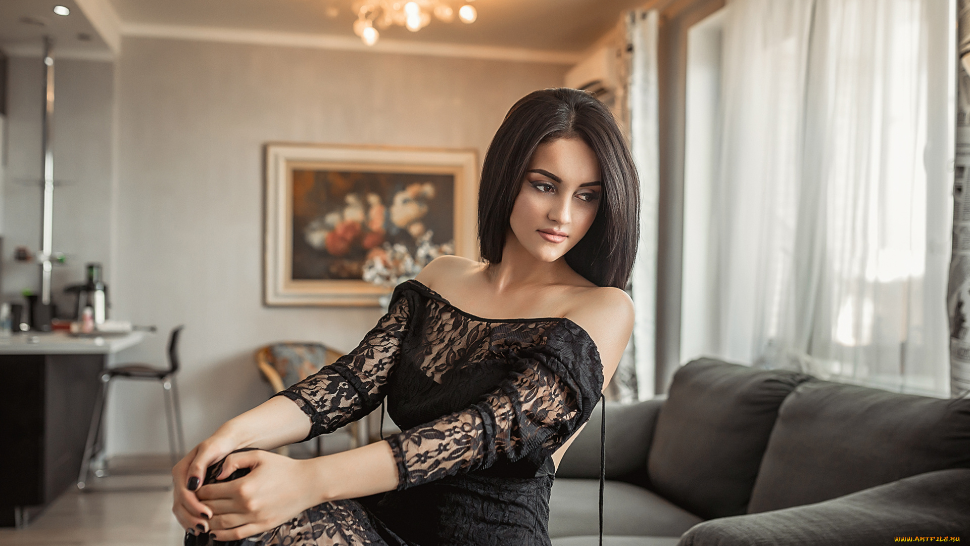 девушка, девушки, -unsort, , брюнетки, темноволосые, модель