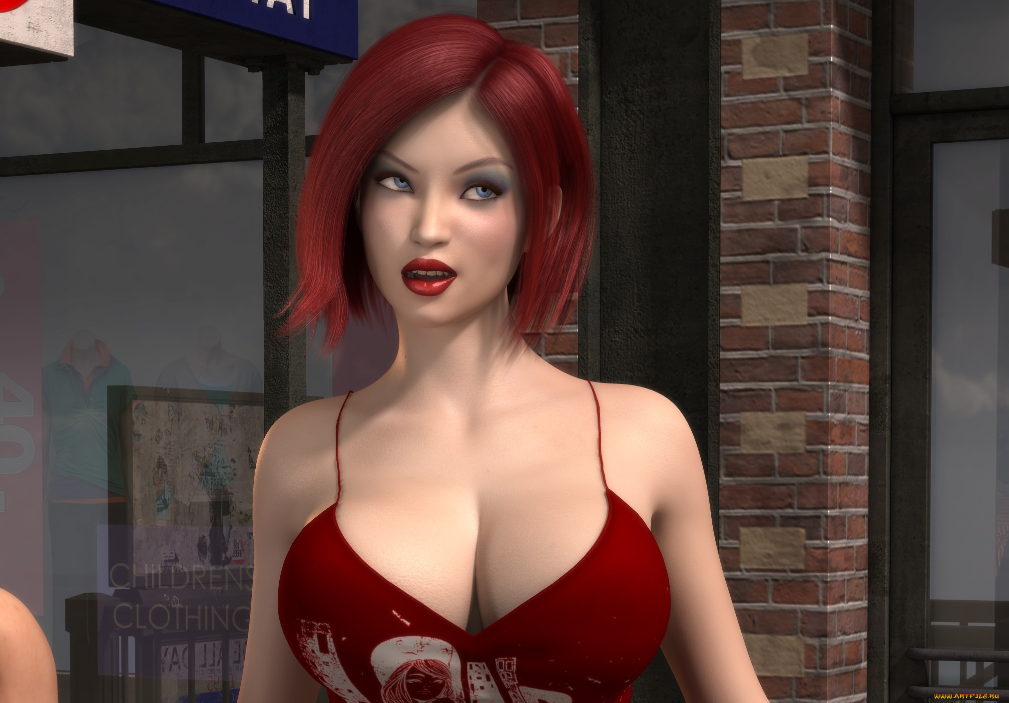 3д, графика, люди, , people, фон, взгляд, девушка