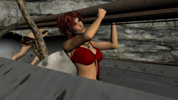 Картинка 3д+графика фантазия+ fantasy взгляд фон девушка