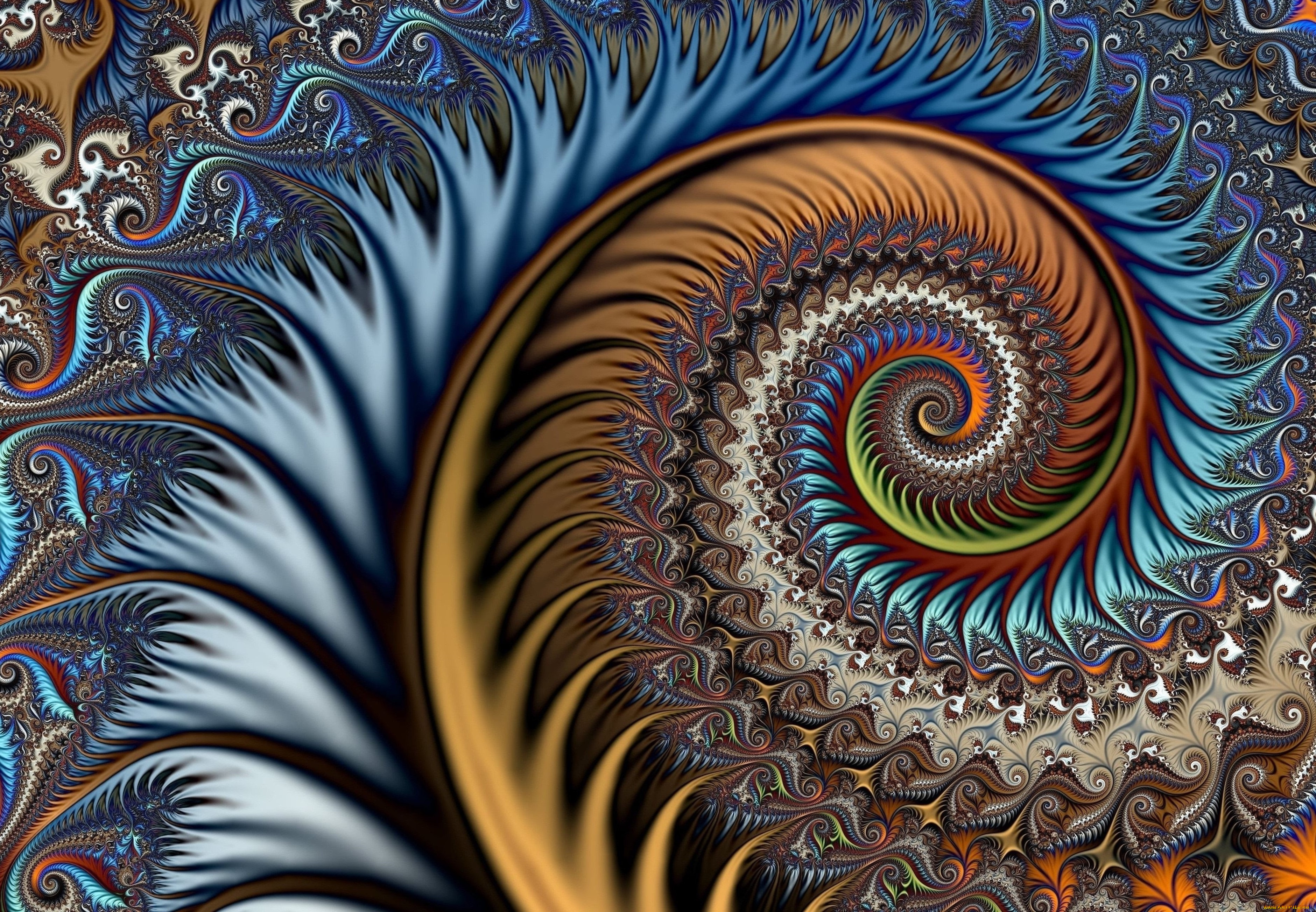 3д, графика, фракталы, , fractal, узор, фон, цвет