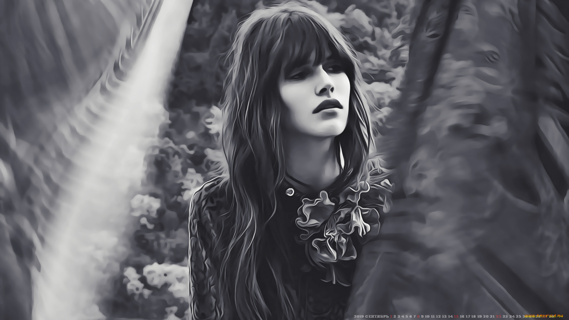 календари, компьютерный, дизайн, 2019, модель, calendar, женщина, девушка